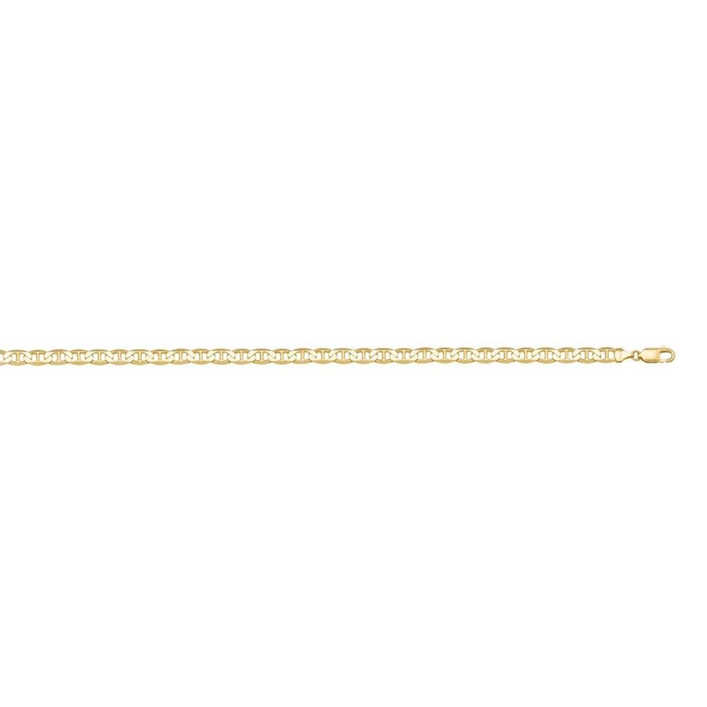 AANC04A-Y, Gold Flat Anchor Anklet, 2.2 mm Yellow Gold