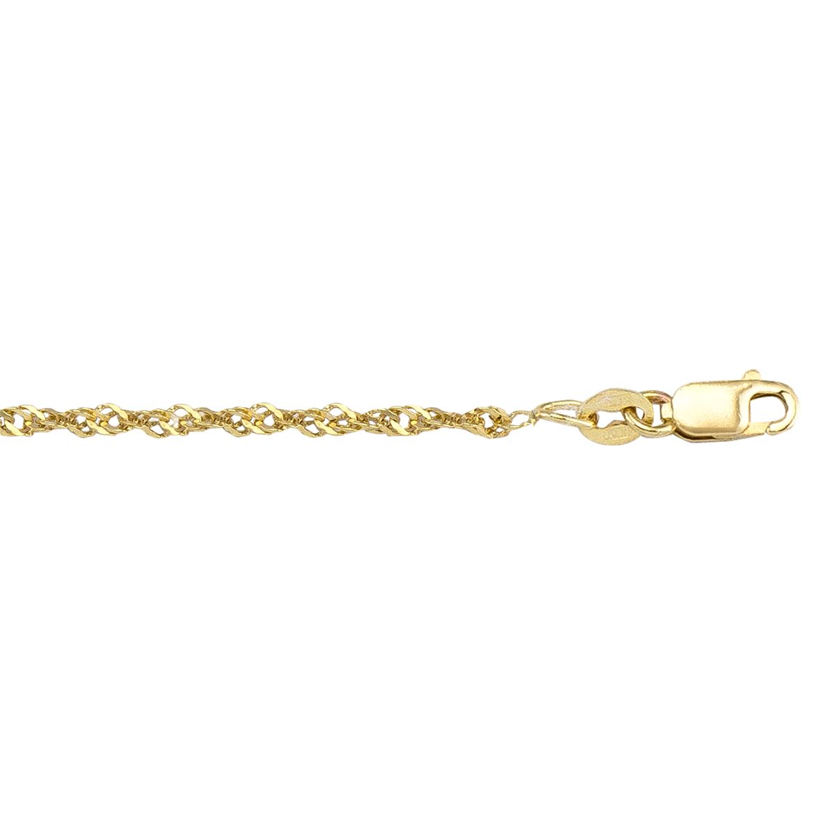 ASGP01, Gold Anklet, Singapore, Yellow Gold