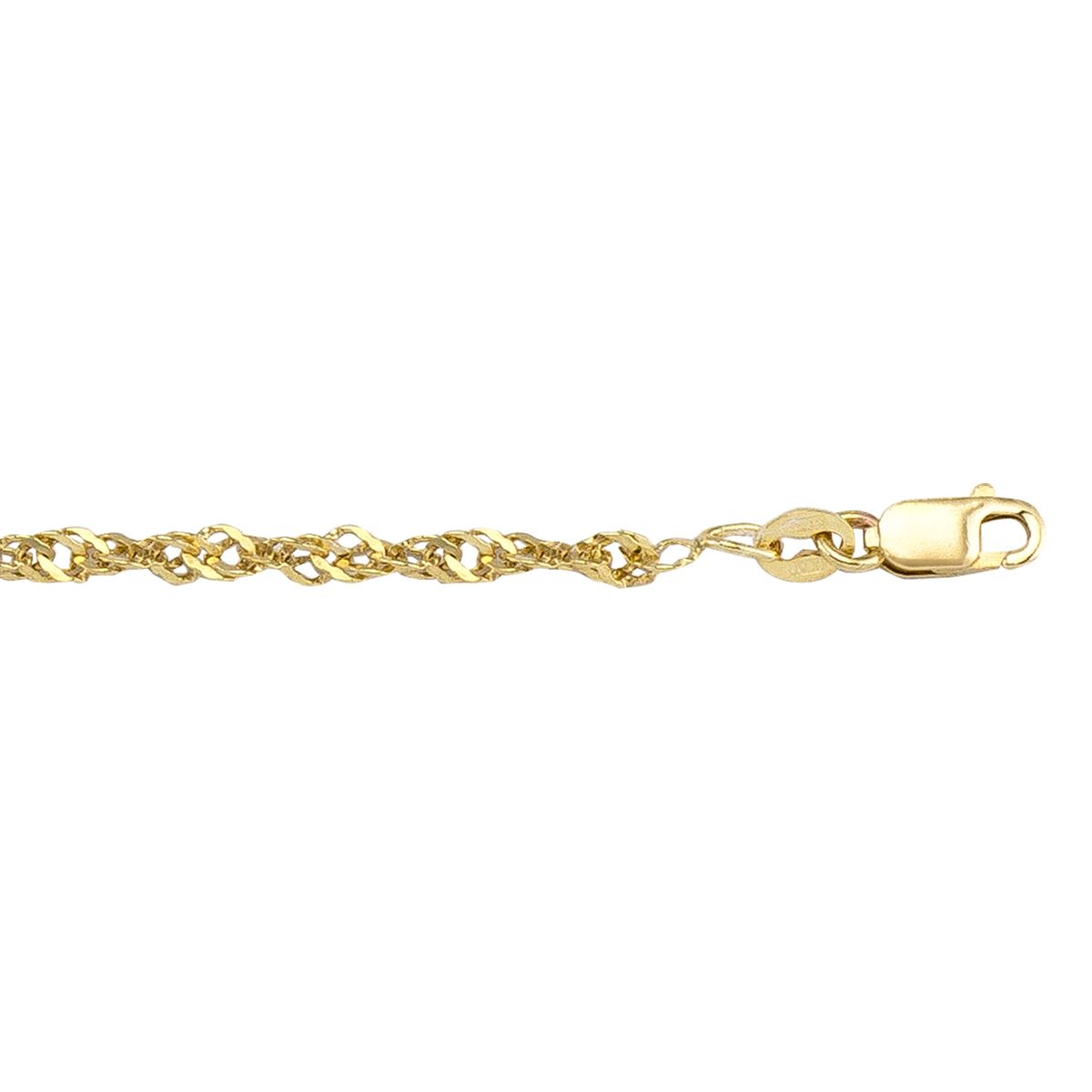 ASGP01, Gold Anklet, Singapore, Yellow Gold