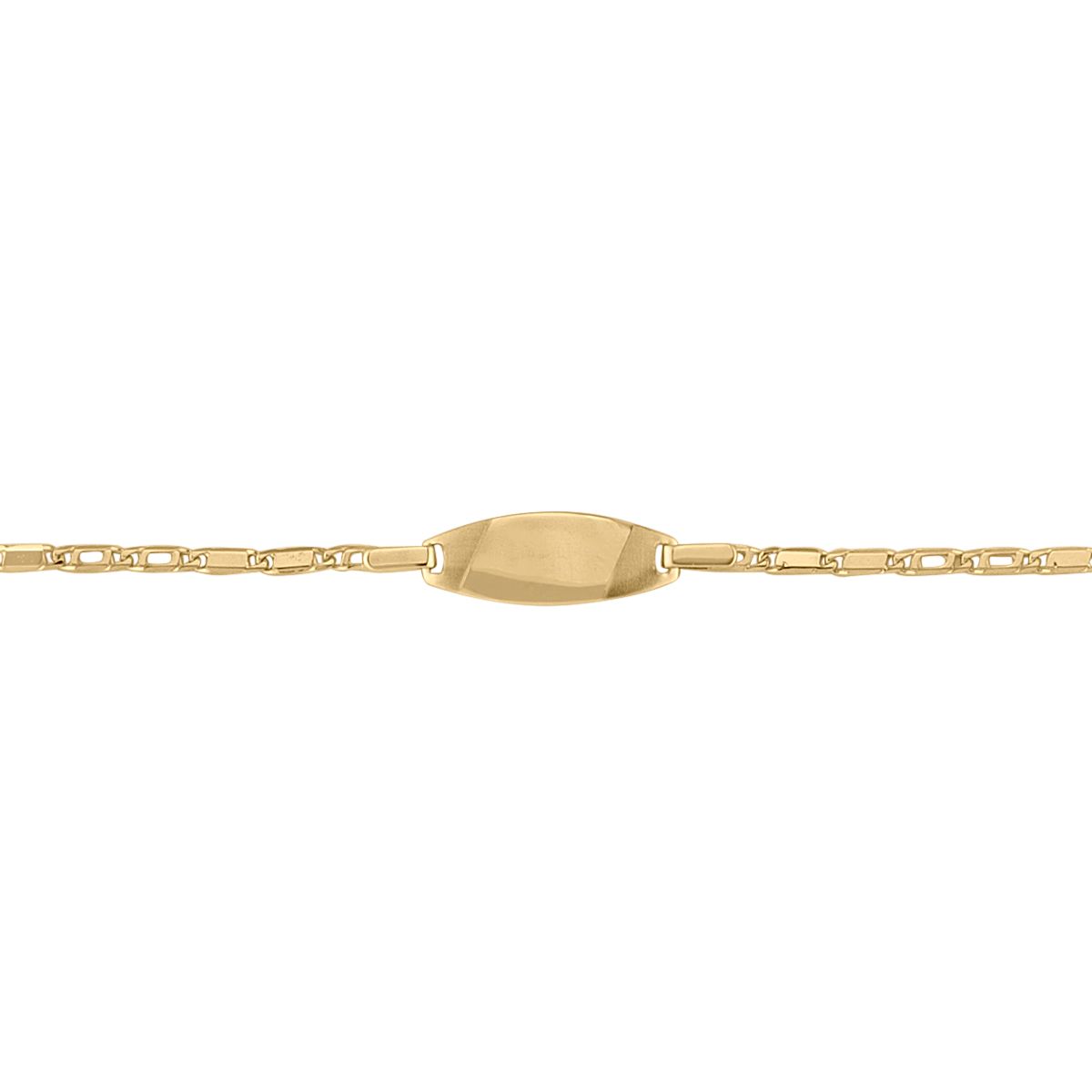 B0101, Gold Bracelet, Engravable ID, Yellow or White Gold