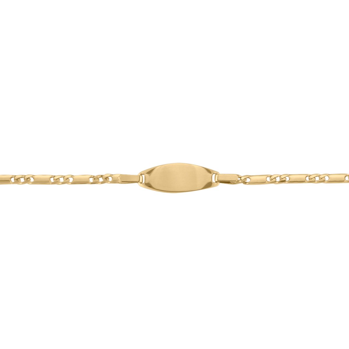 B0103, Gold Bracelet, Engravable ID, Yellow or White Gold