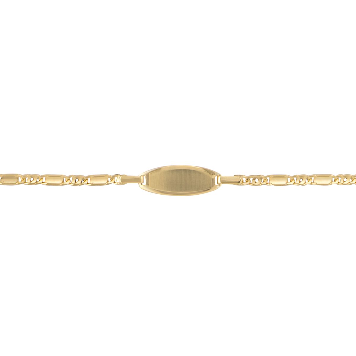 B0104, Gold Bracelet, Engravable ID, Yellow or White Gold