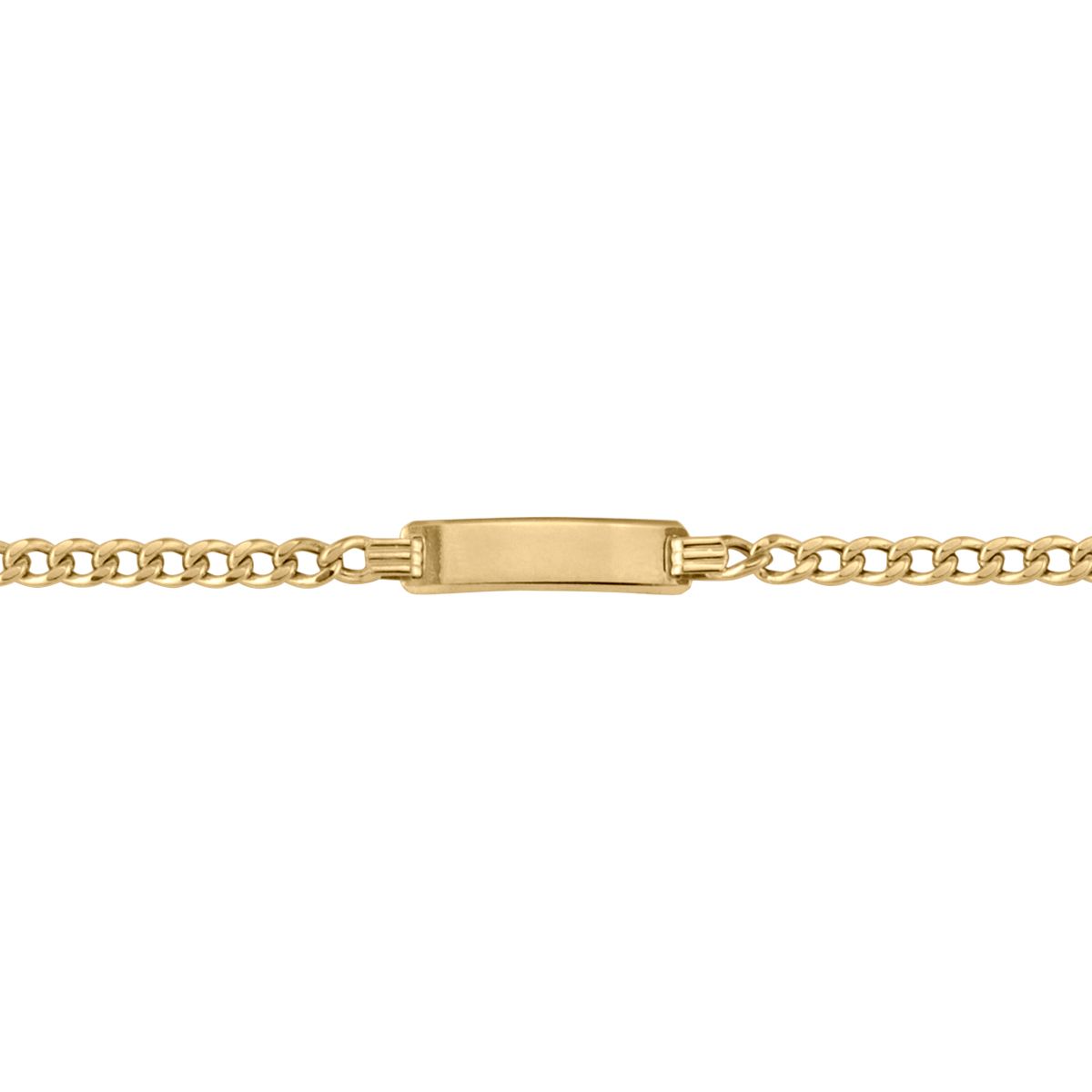 B0108, Gold Bracelet, Engravable ID, Yellow Gold