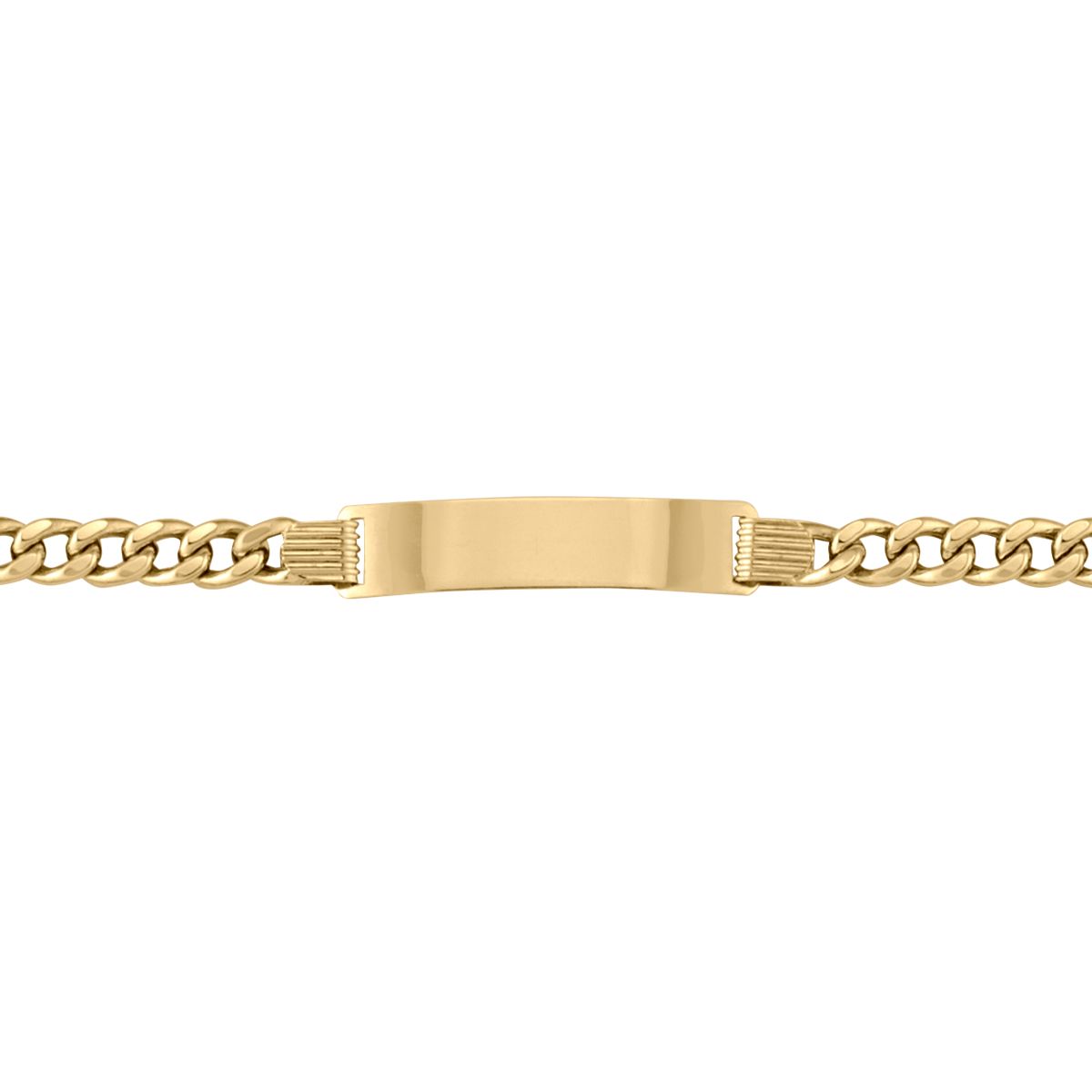 B0108, Gold Bracelet, Engravable ID, Yellow Gold