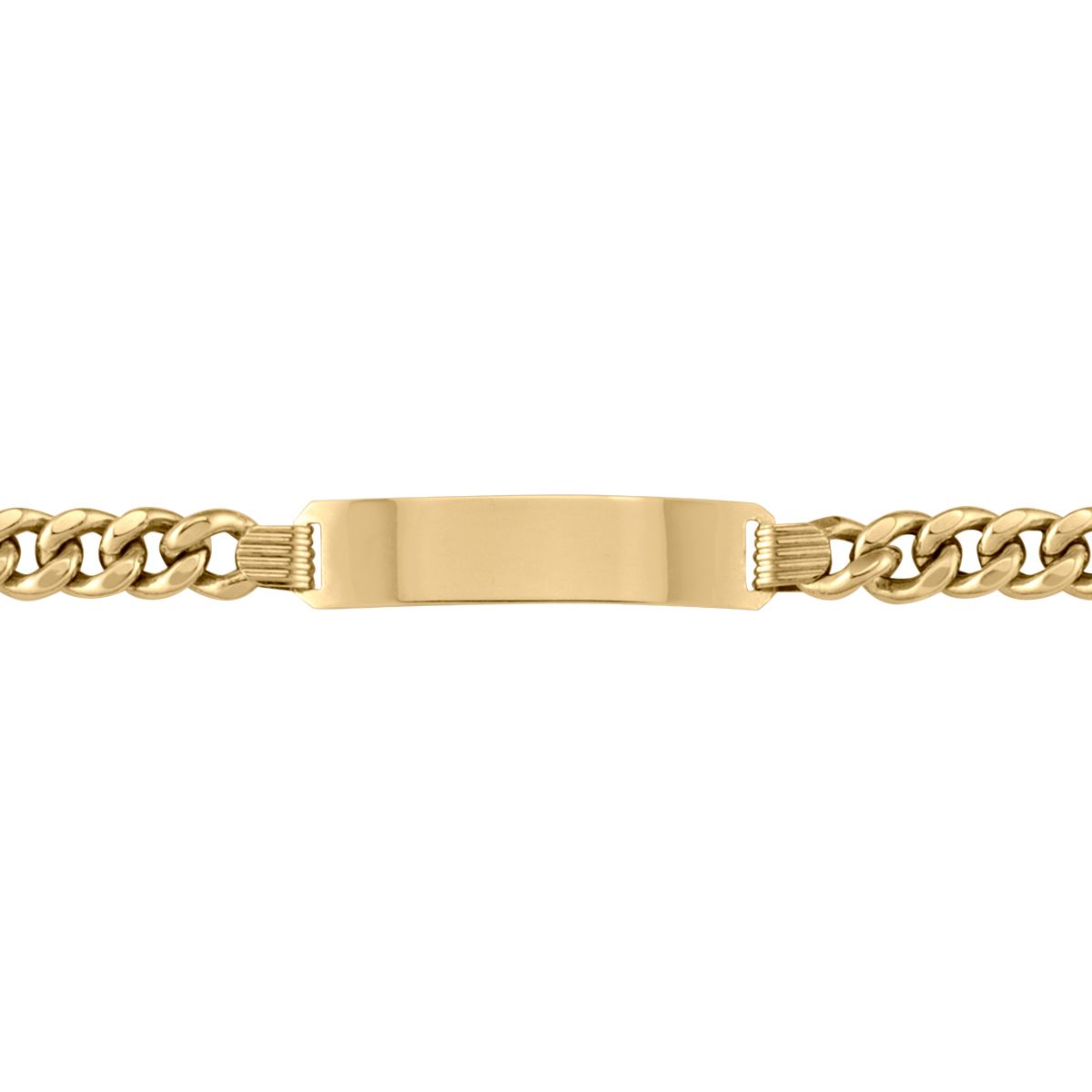 B0108, Gold Bracelet, Engravable ID, Yellow Gold