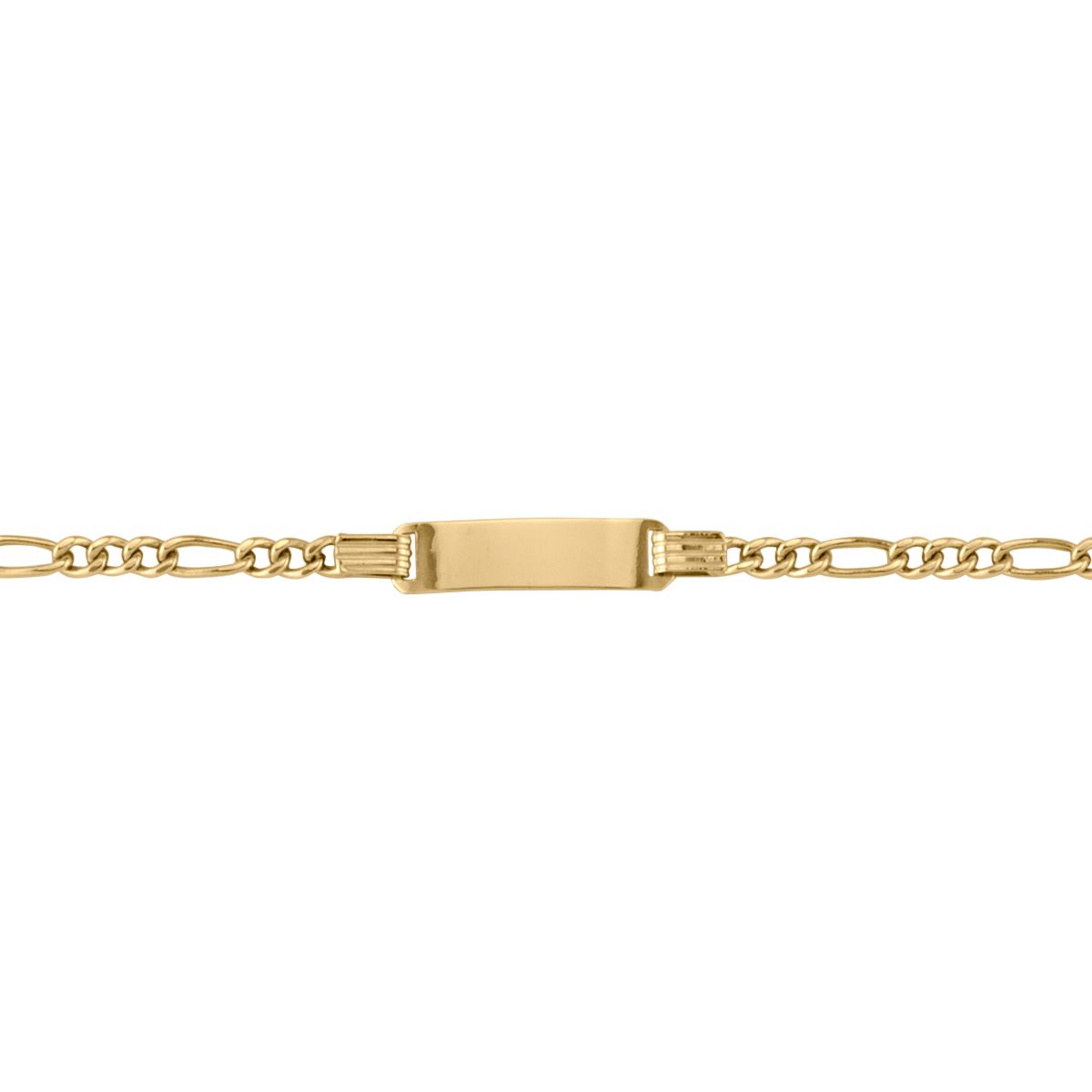 B0109, Gold Bracelet, Engravable ID, Yellow Gold