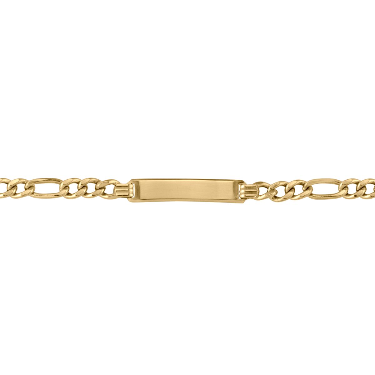 B0109, Gold Bracelet, Engravable ID, Yellow Gold