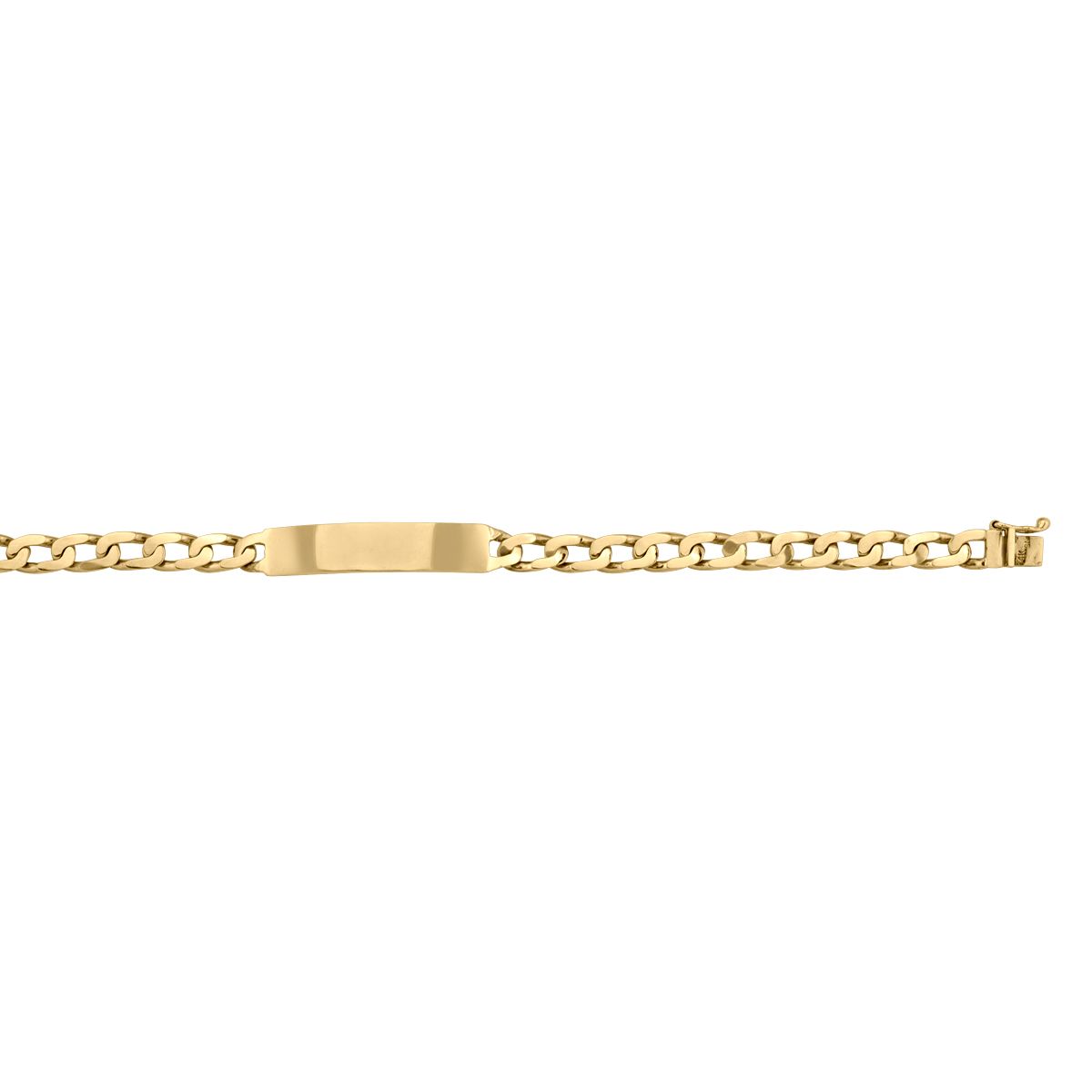 B0203, Gold Bracelet, Engravable ID, Yellow Gold