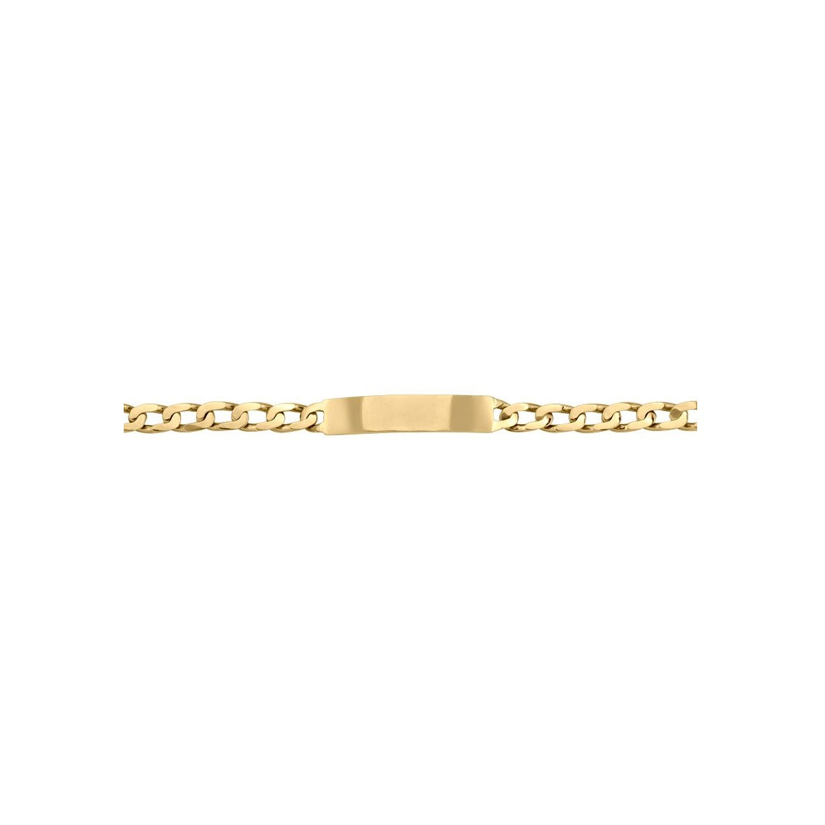 B0203, Gold Bracelet, Engravable ID, Yellow Gold