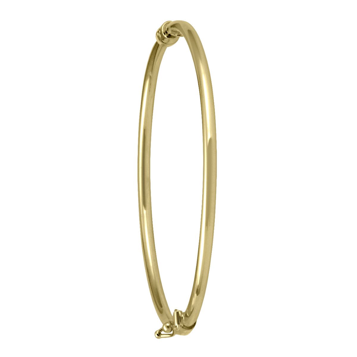 BBG0102, Gold Bangle, Baby Hinged Bangle, Yellow or White Gold