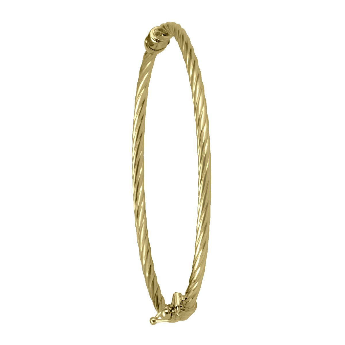 BBG0103, Gold Bangle, Baby Hinged Bangle, Yellow or White Gold