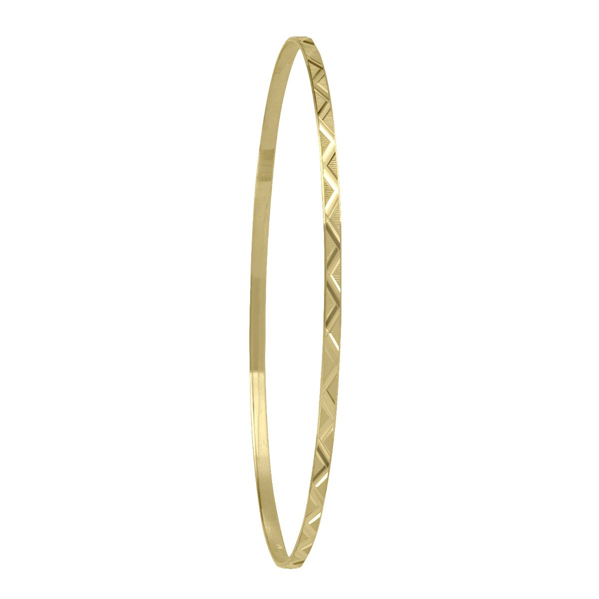 BBG0104, Gold Bangle, Slip On Bangle, Yellow or White Gold