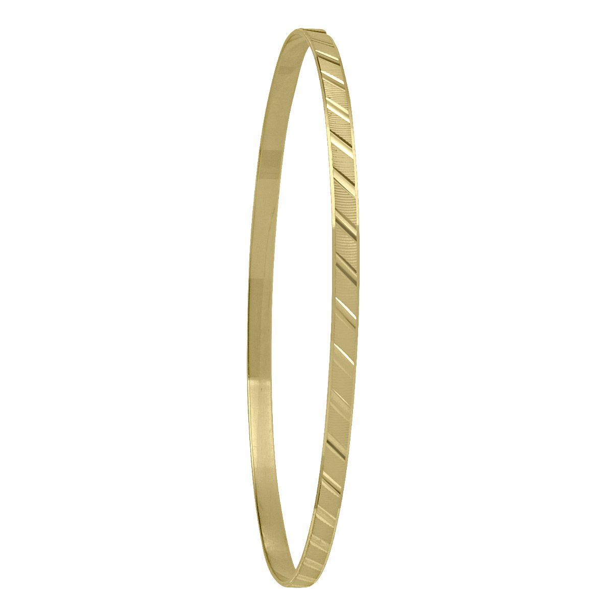 BBG0105, Gold Bangle, Slip On Bangle, Yellow or White Gold