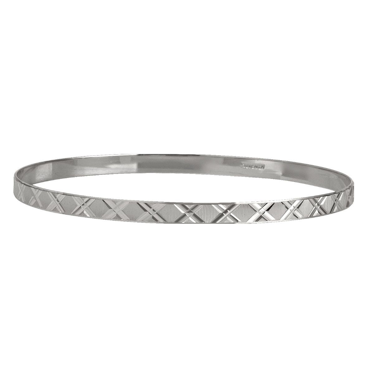 BBG0106, Gold Bangle, Slip On Bangle, Yellow or White Gold