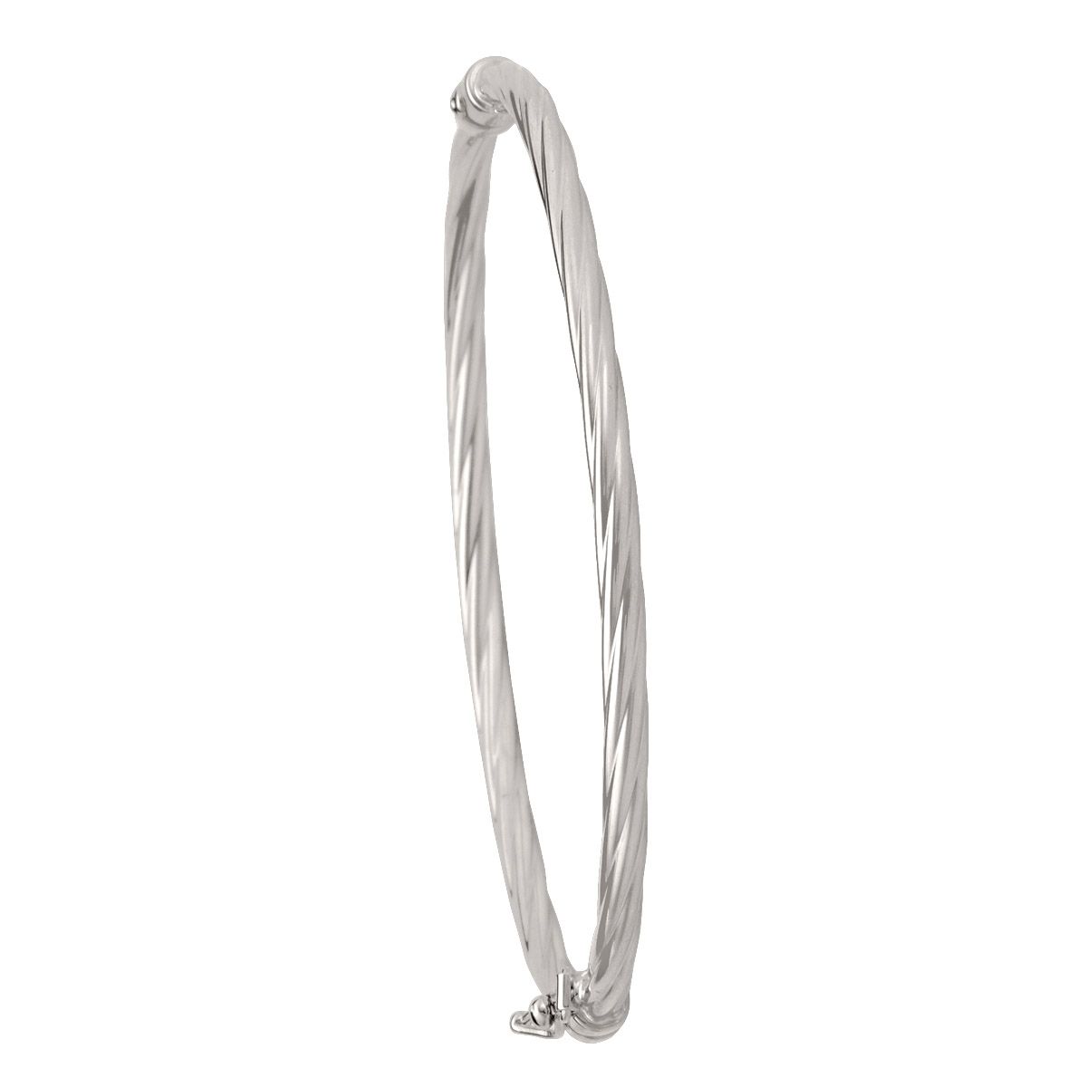 BBG0201, Gold Bangle, Hinged, Yellow or White Gold