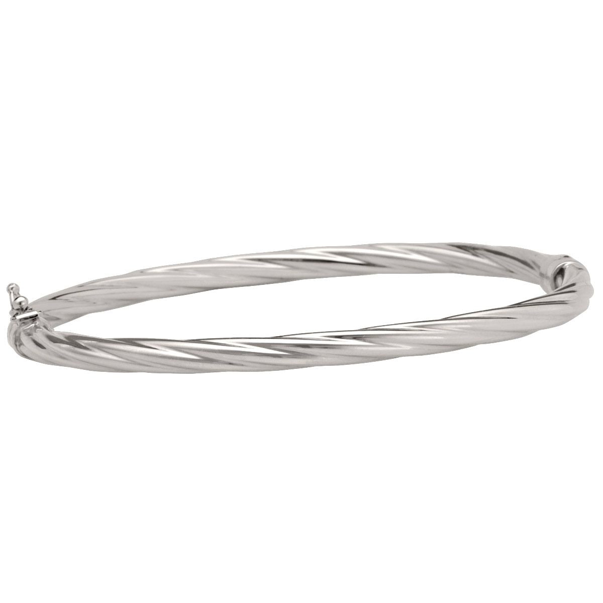 BBG0201, Gold Bangle, Hinged, Yellow or White Gold