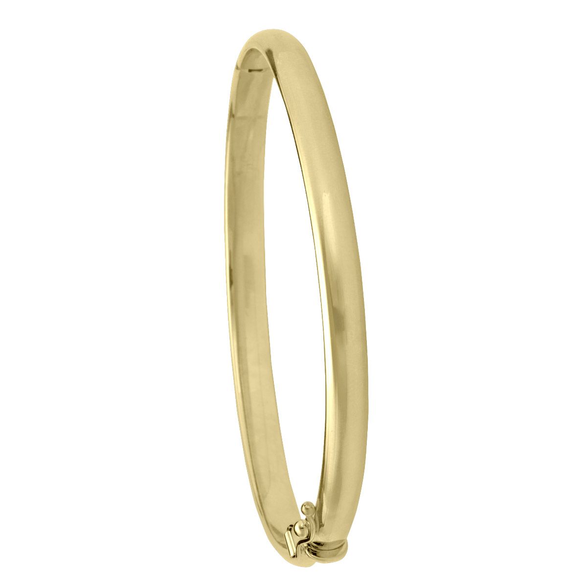BBG0204, Gold Bangle, Hinged, Yellow Gold