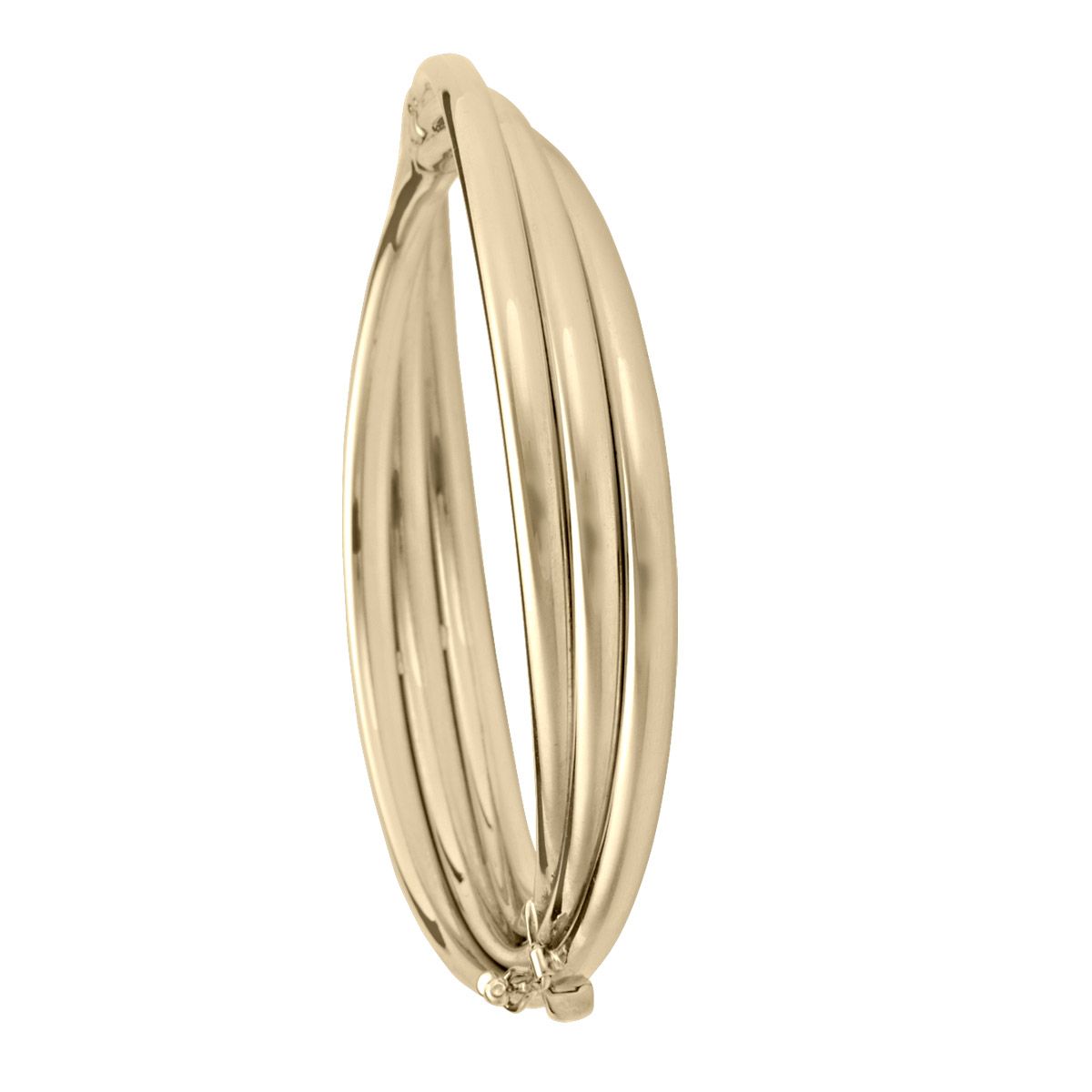 BBG0305, Gold Bangle, Hinged, Fancy, Tri-Colour or Yellow Gold