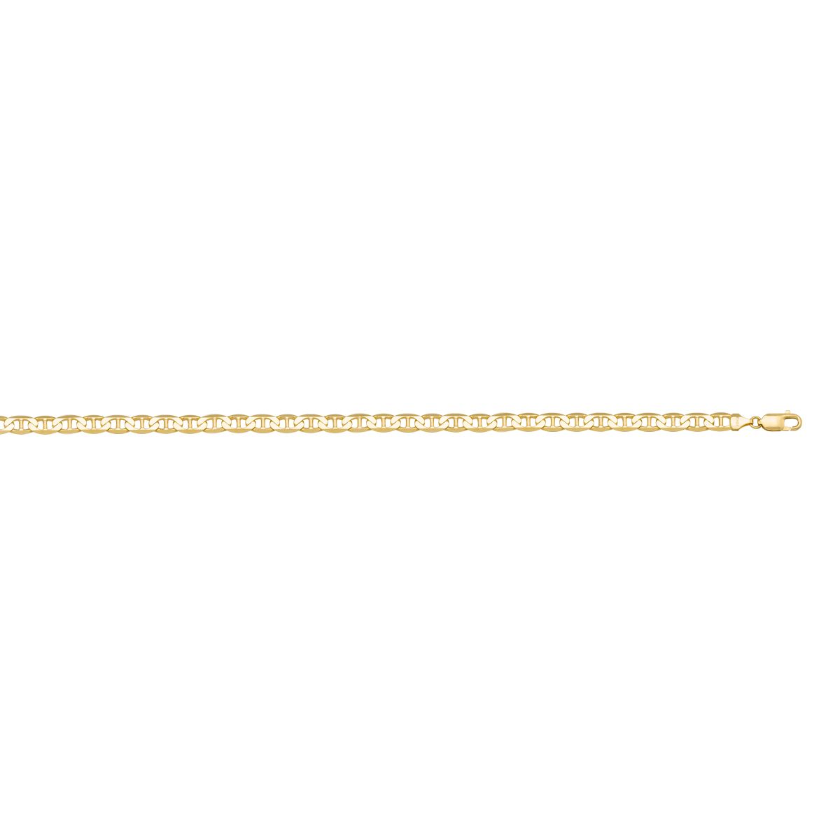 CANC04, Gold Bracelet, Flat Anchor, Yellow Gold