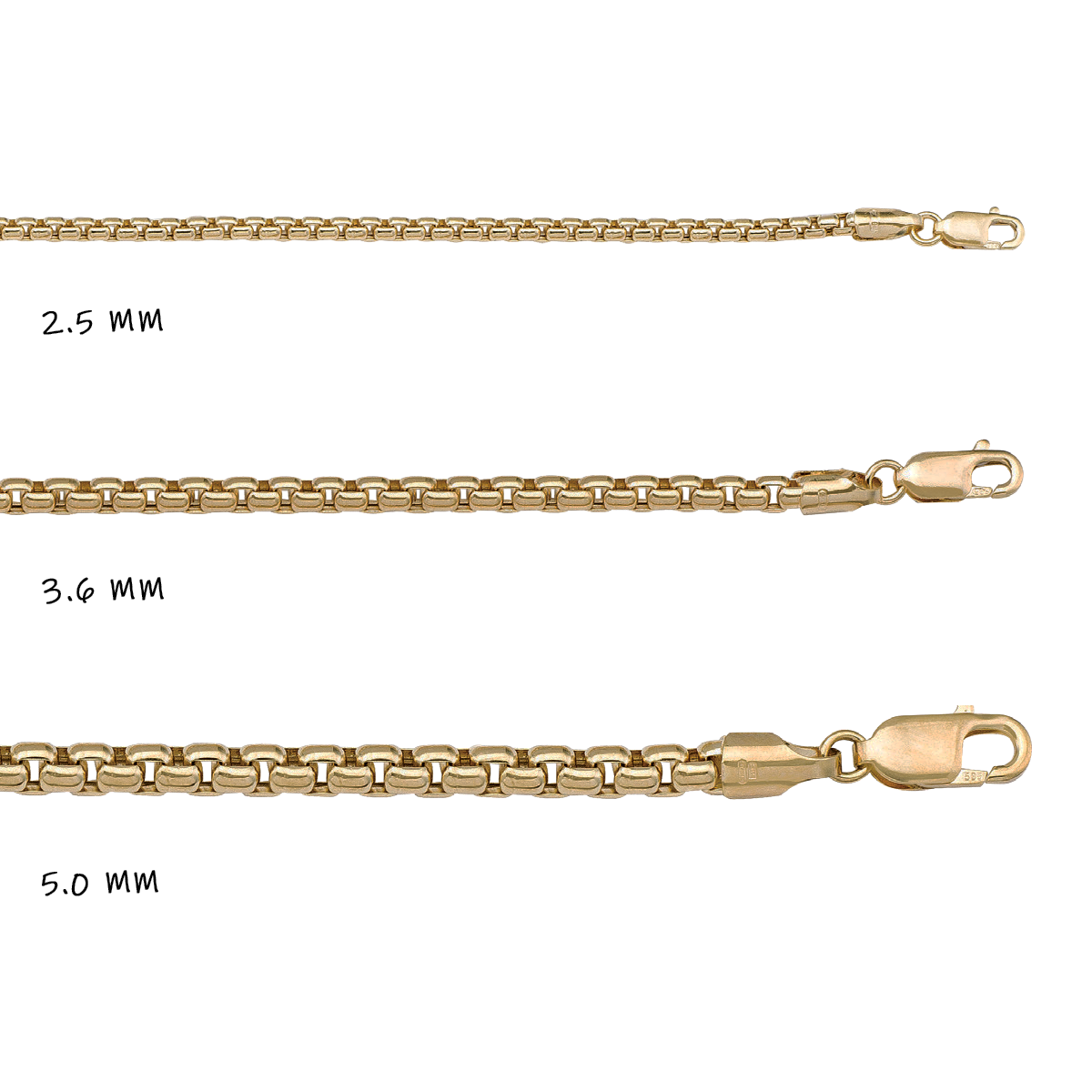 CBX02, Gold Bracelet, Hollow Box, Yellow Gold
