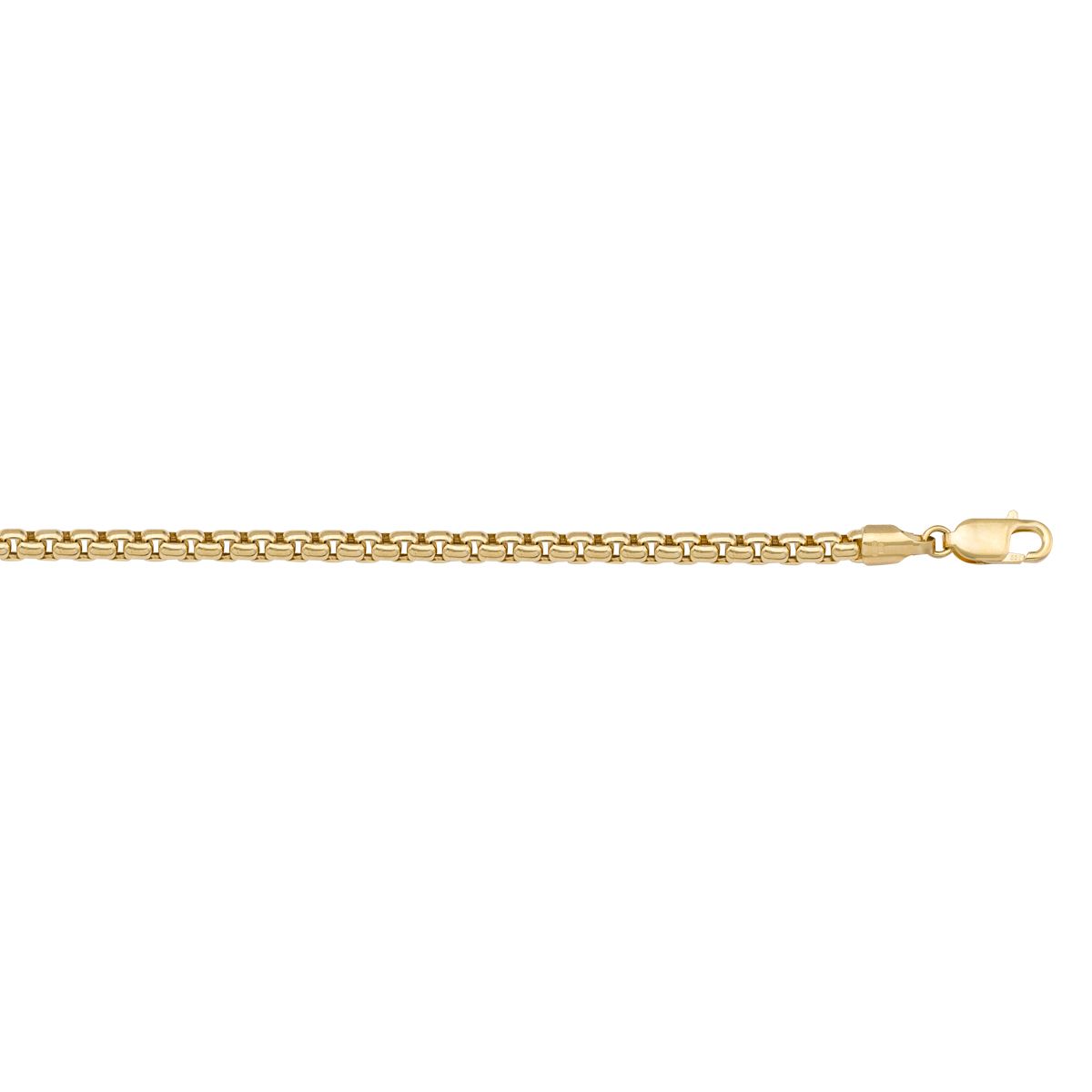CBX02, Gold Chain, Hollow Box, Yellow Gold