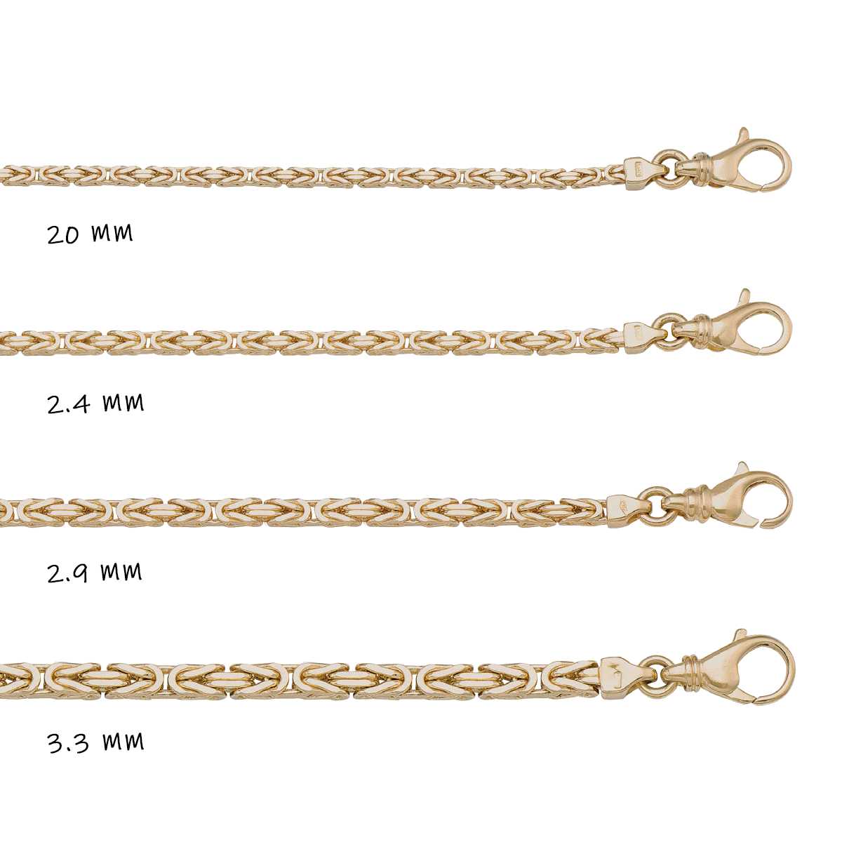 CBYZ01, Gold Bracelet, Byzantine, Yellow Gold