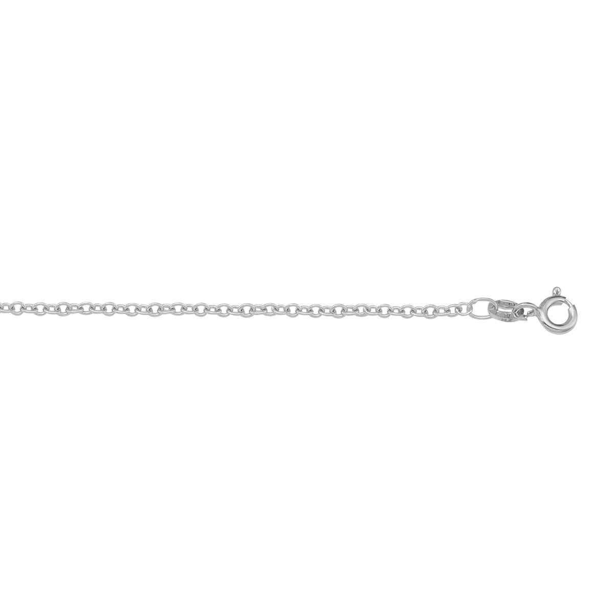 CCBL03, Gold Chain, Open Cable, White Gold