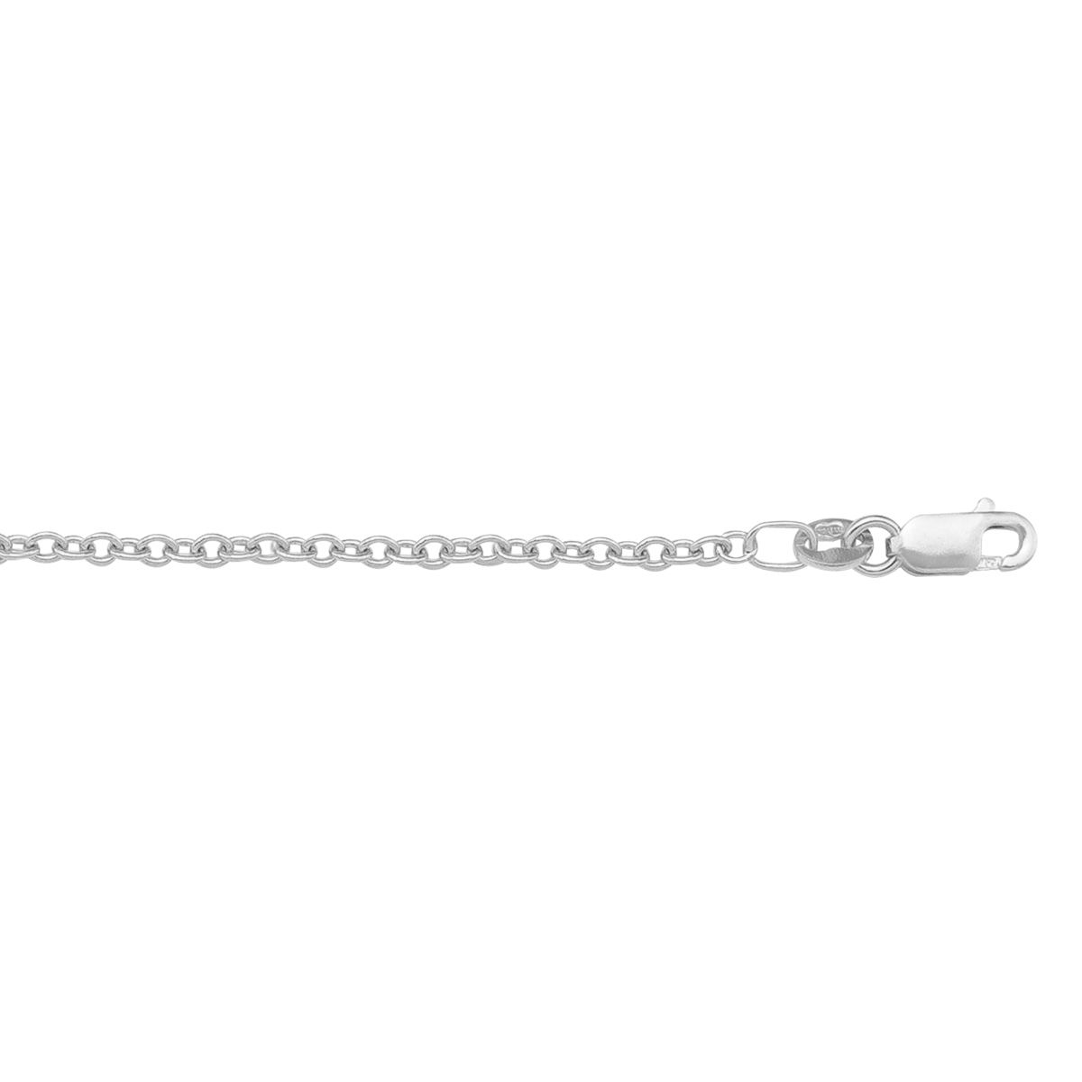 CCBL03, Gold Chain, Open Cable, White Gold