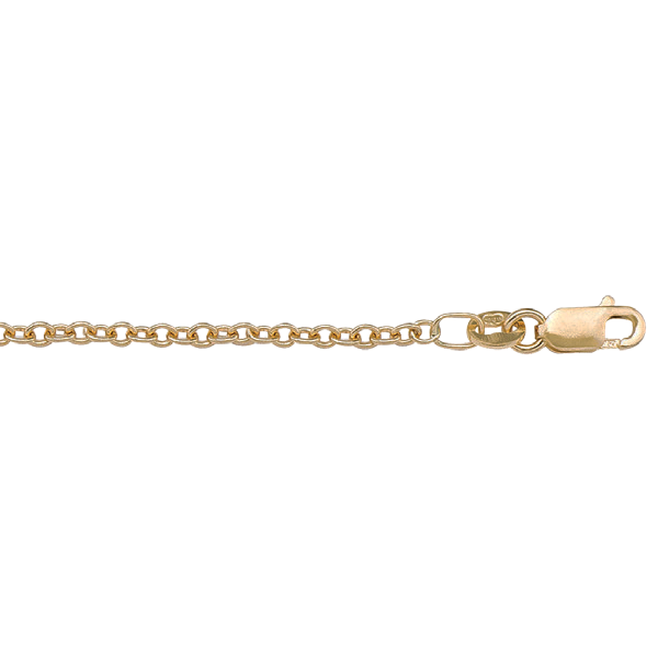 CCBL03, Gold Chain, Open Cable, Yellow Gold