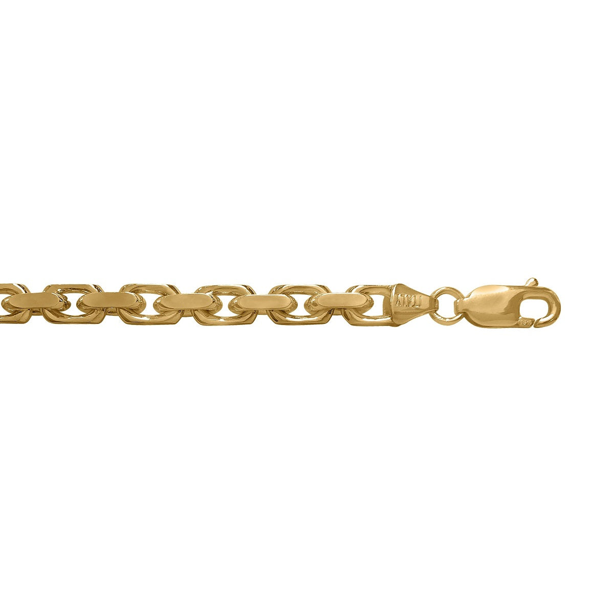 CCBL04, Gold Chain, Oval Cable, Yellow Gold