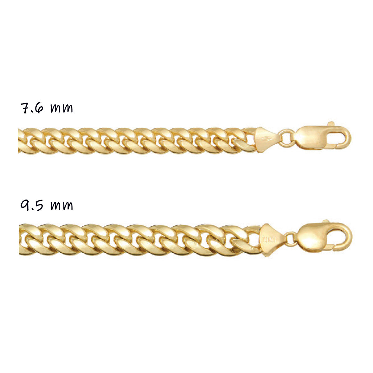 CDCUB01, Gold Chain, Domed Cuban, Yellow Gold