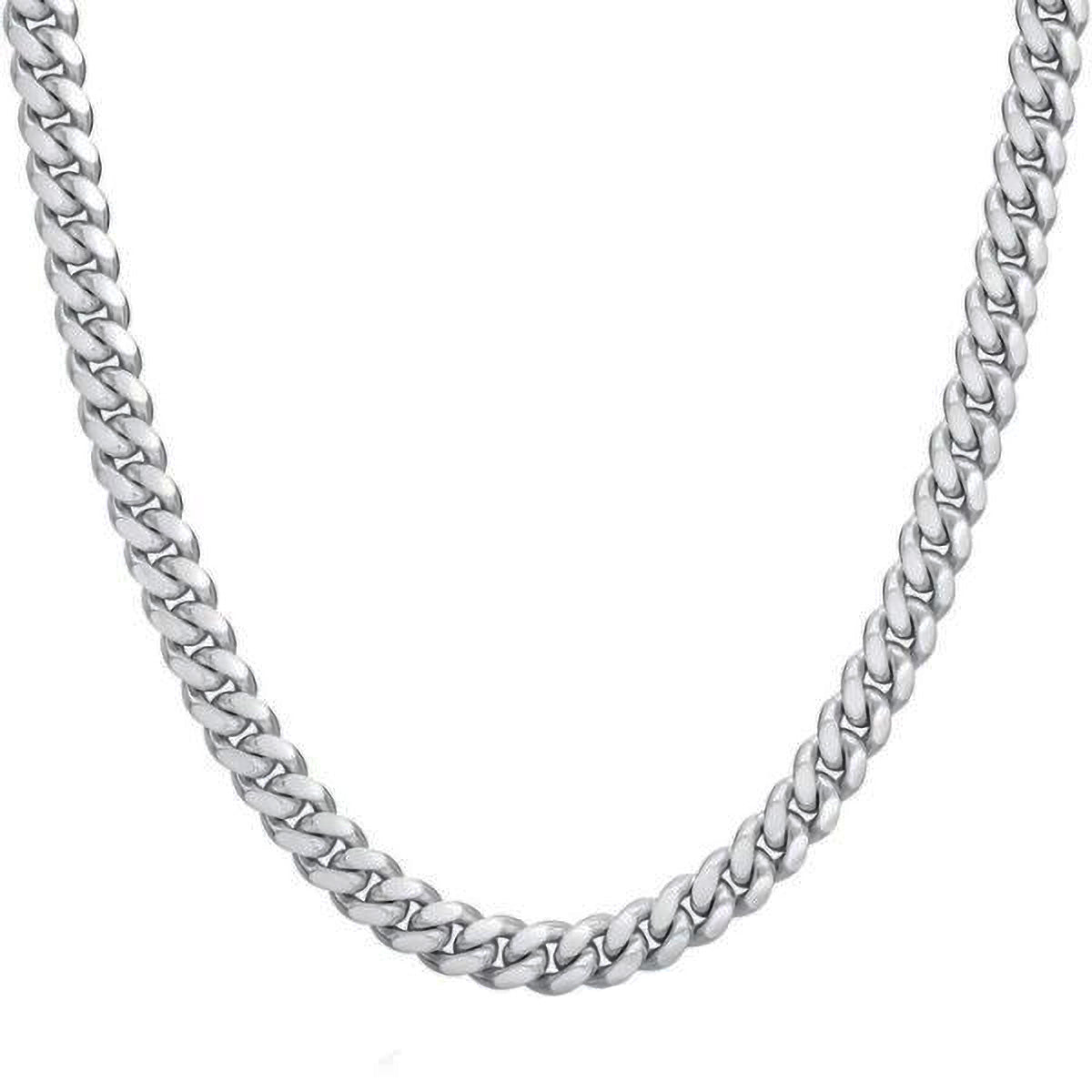 CDCUB01, Gold Chain, Domed Cuban, White Gold