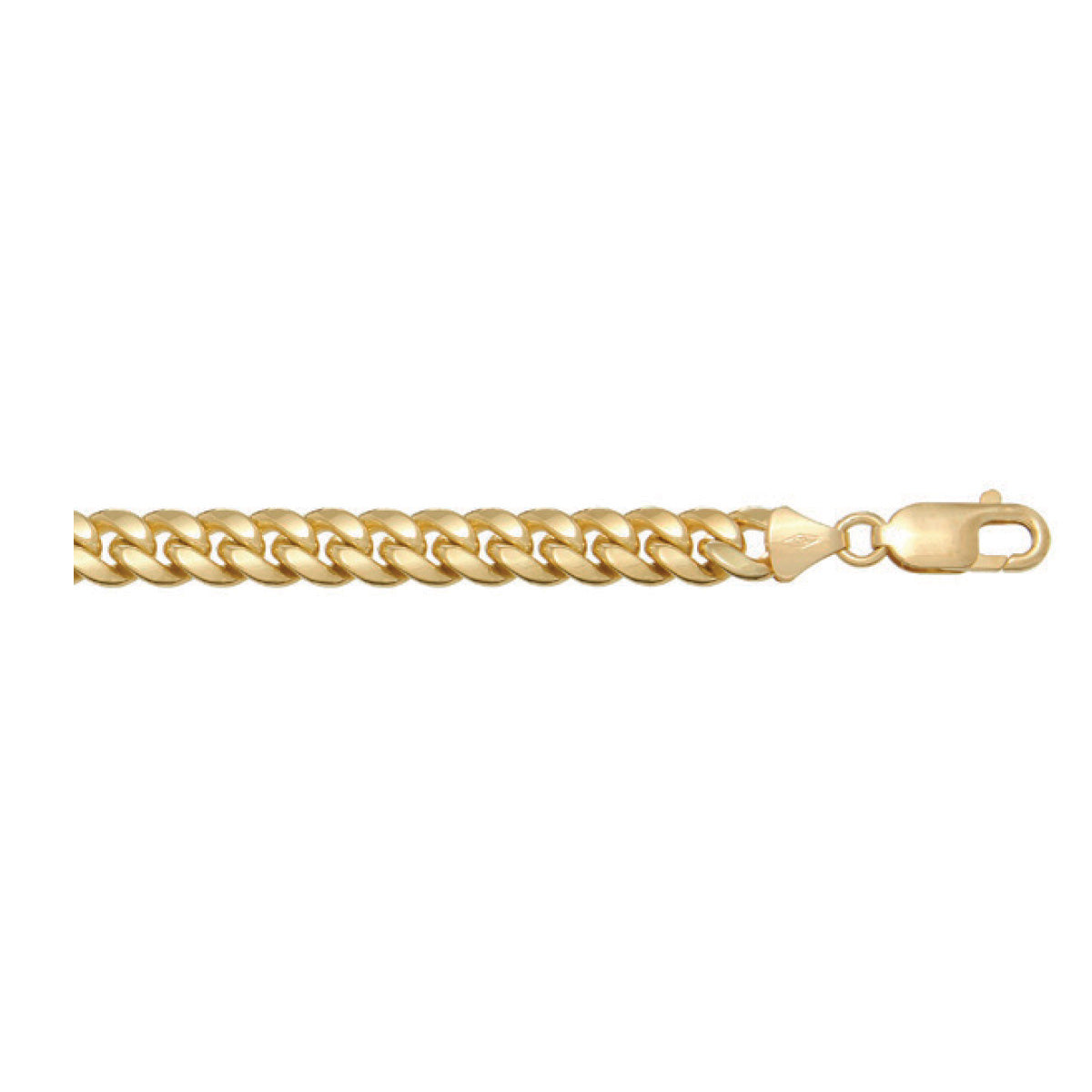 CDCUB01, Gold Chain, Domed Cuban, Yellow Gold