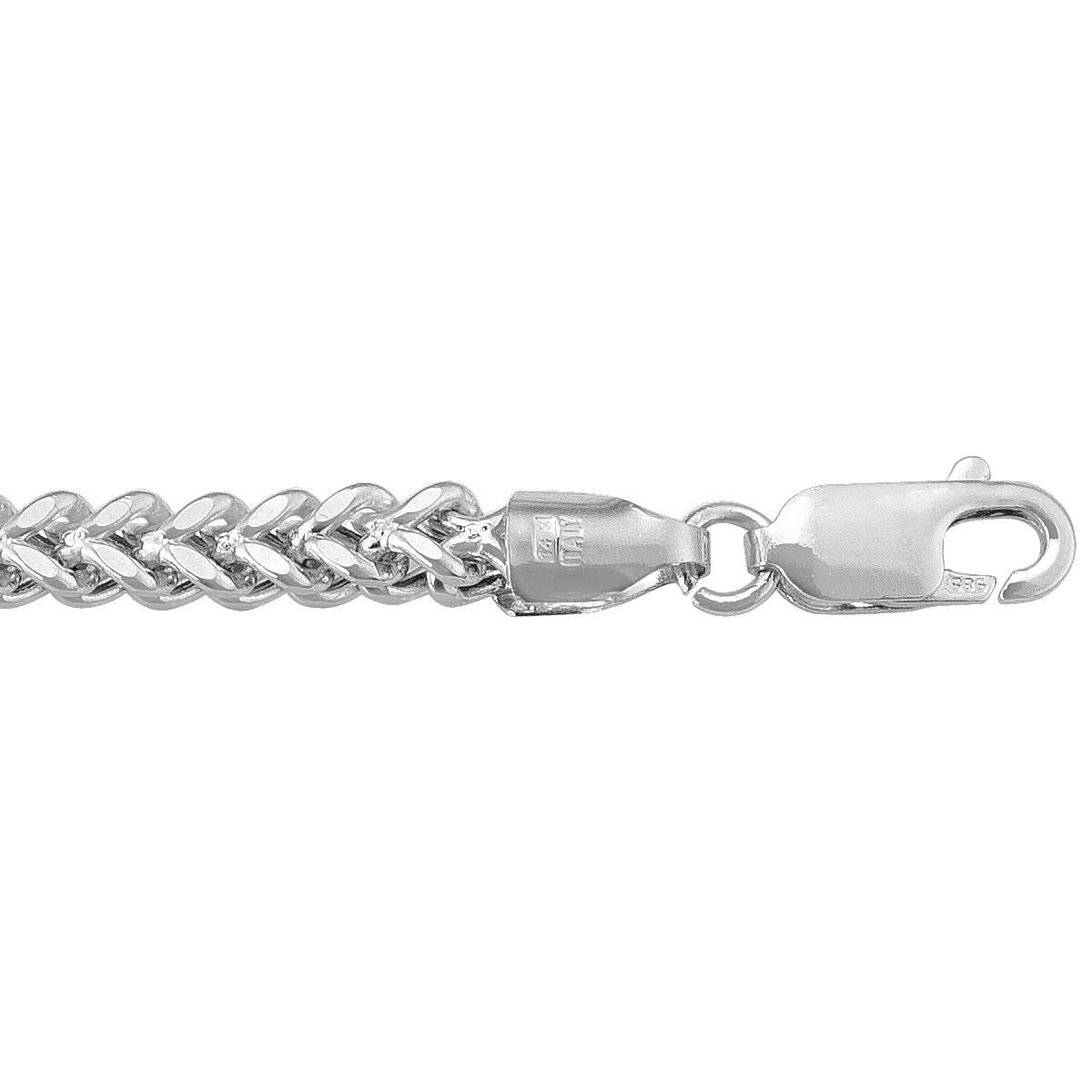 CFRA02, Gold Chain, Hollow Franco, White Gold