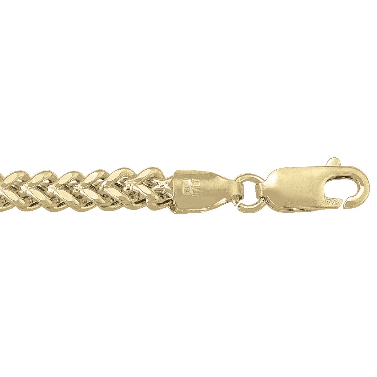 CFRA02, Gold Chain, Hollow Franco, Yellow Gold