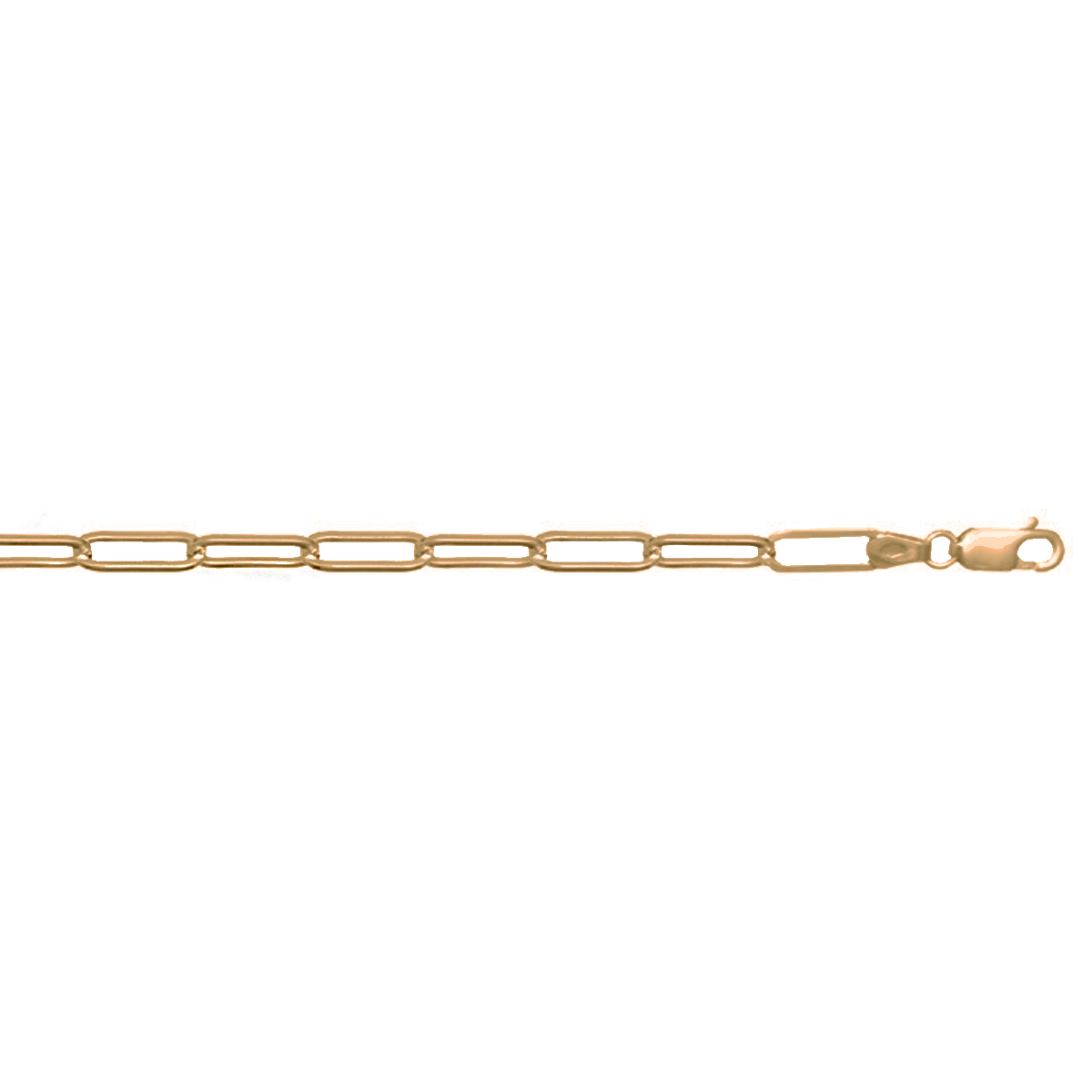 CPCLP01, Gold Chain, Paper Clip, Yellow Gold