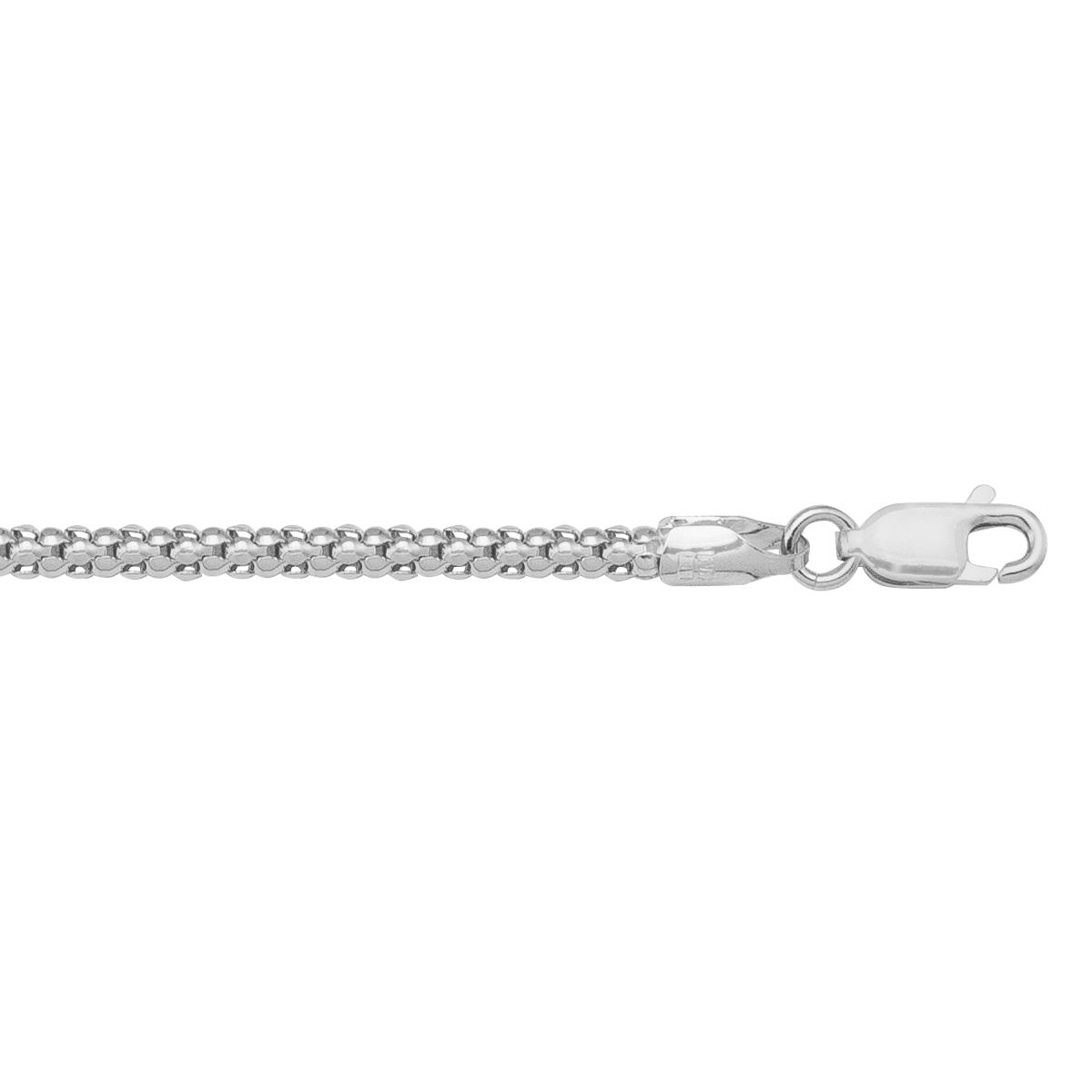 CPOP01, Gold Chain, Popcorn, White Gold