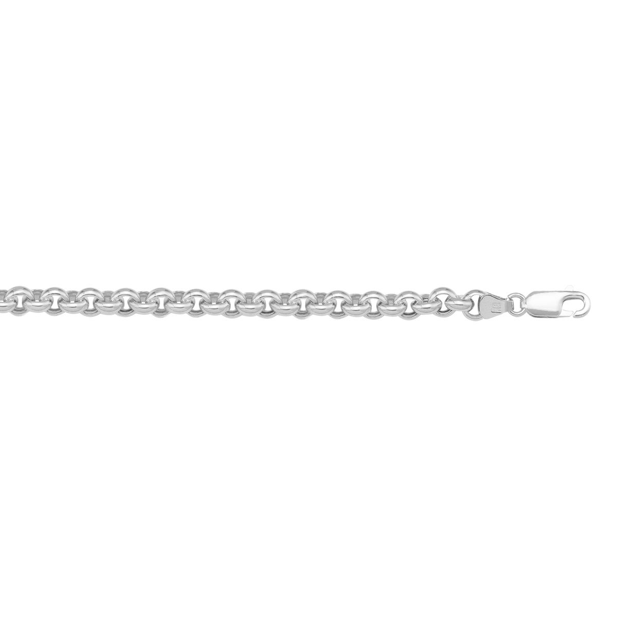 CROL01, Gold Chain, Hollow Rolo, White Gold