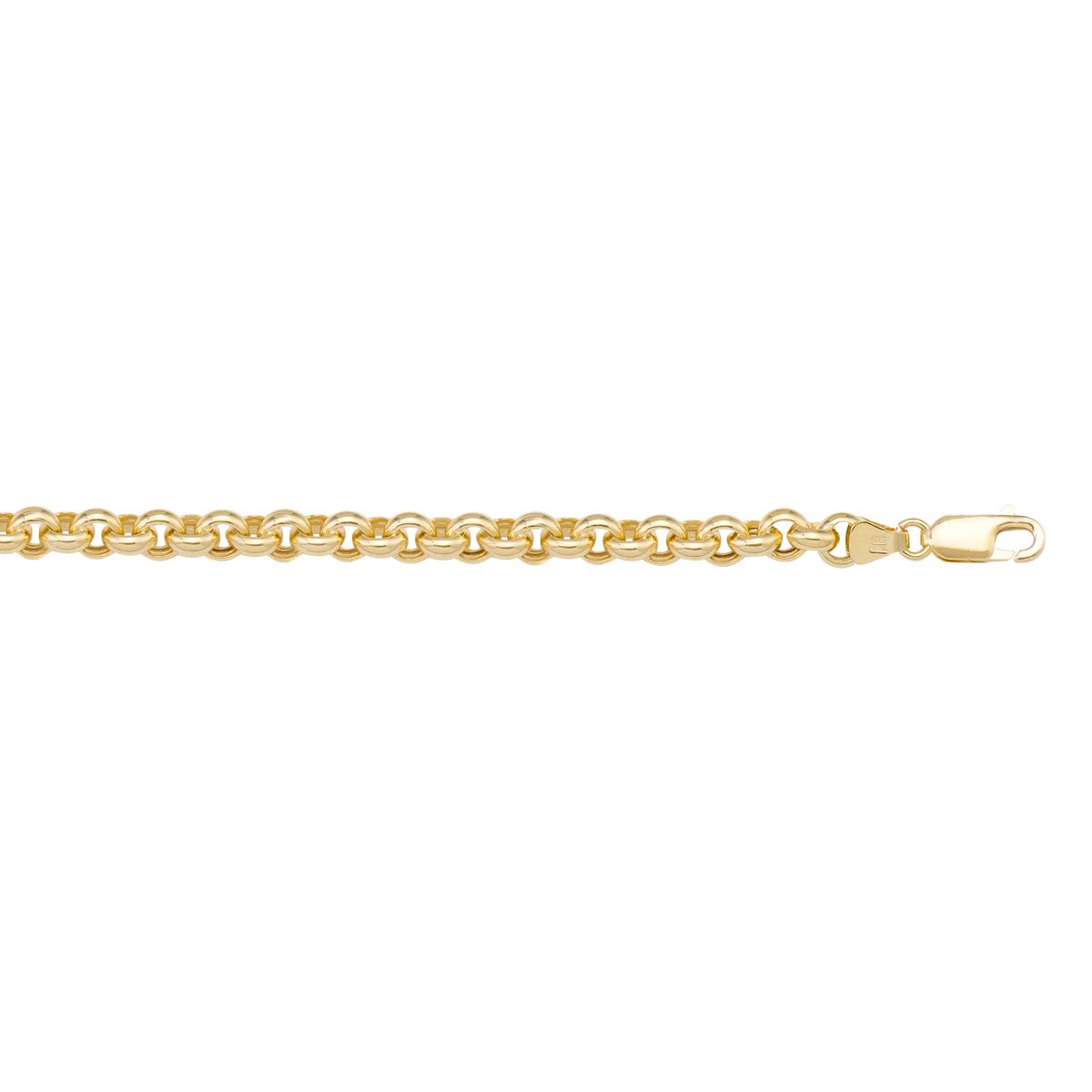 CROL01, Gold Chain, Hollow Rolo, Yellow Gold