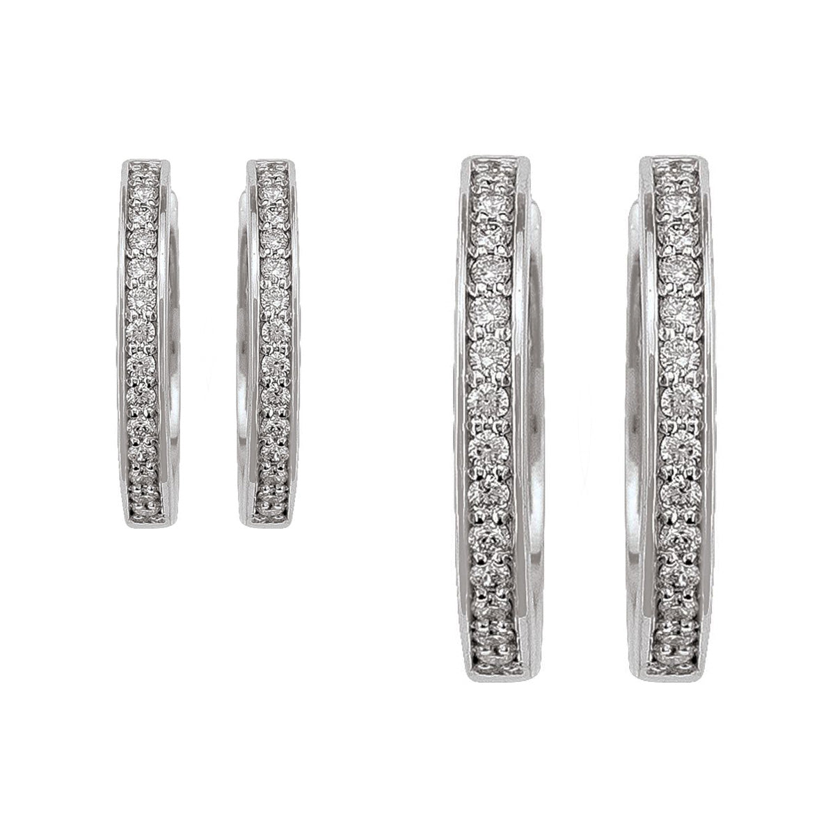DCH0101, Gold Diamond Earrings, Huggies