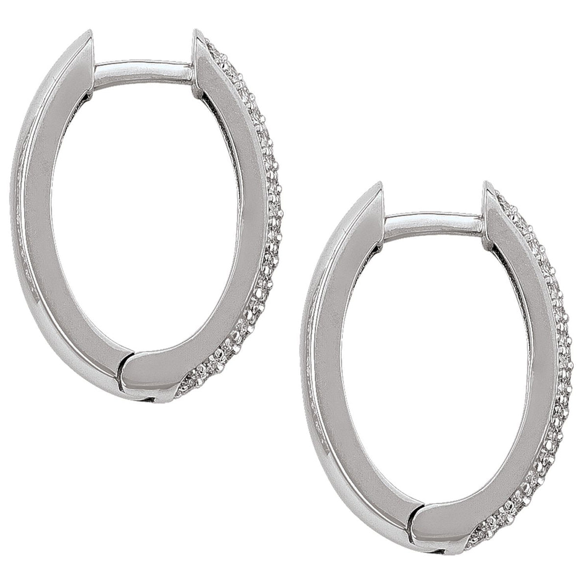 DCH0108, Gold Diamond Earrings, Huggies