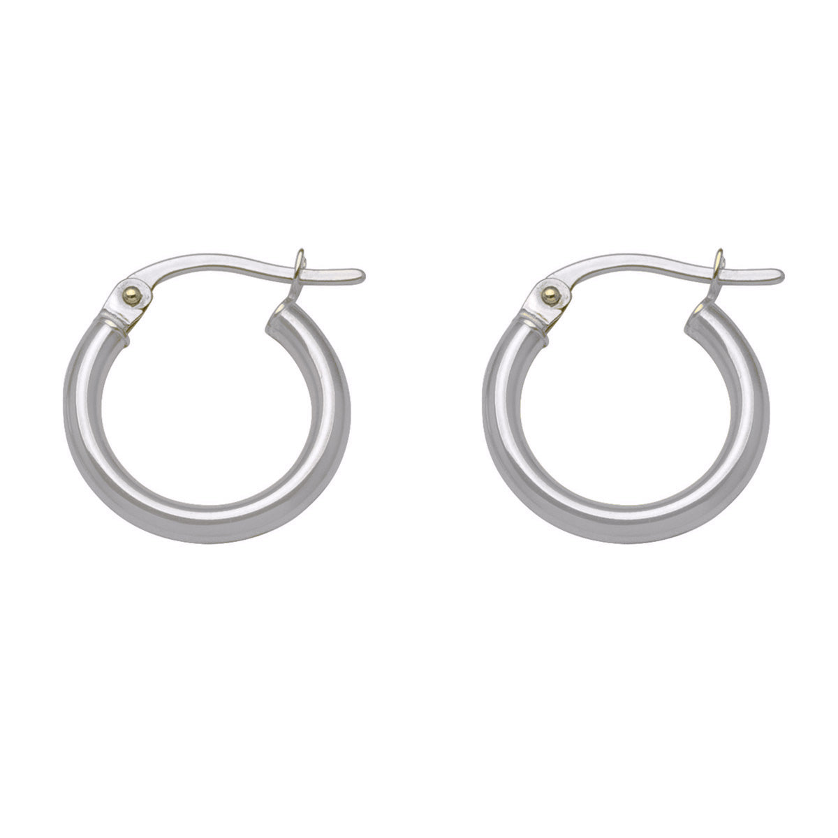 EH0101, Gold Earrings, Hoops, 2 mm Tubing