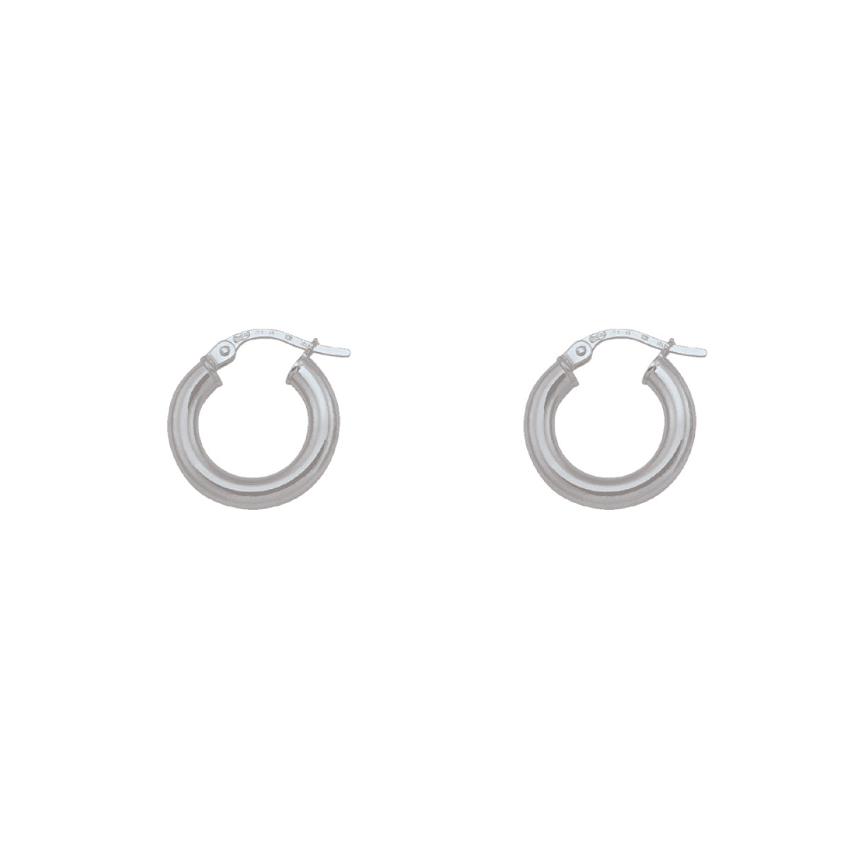 EH0103, Gold Earrings, Hoops, 3 mm Tubing