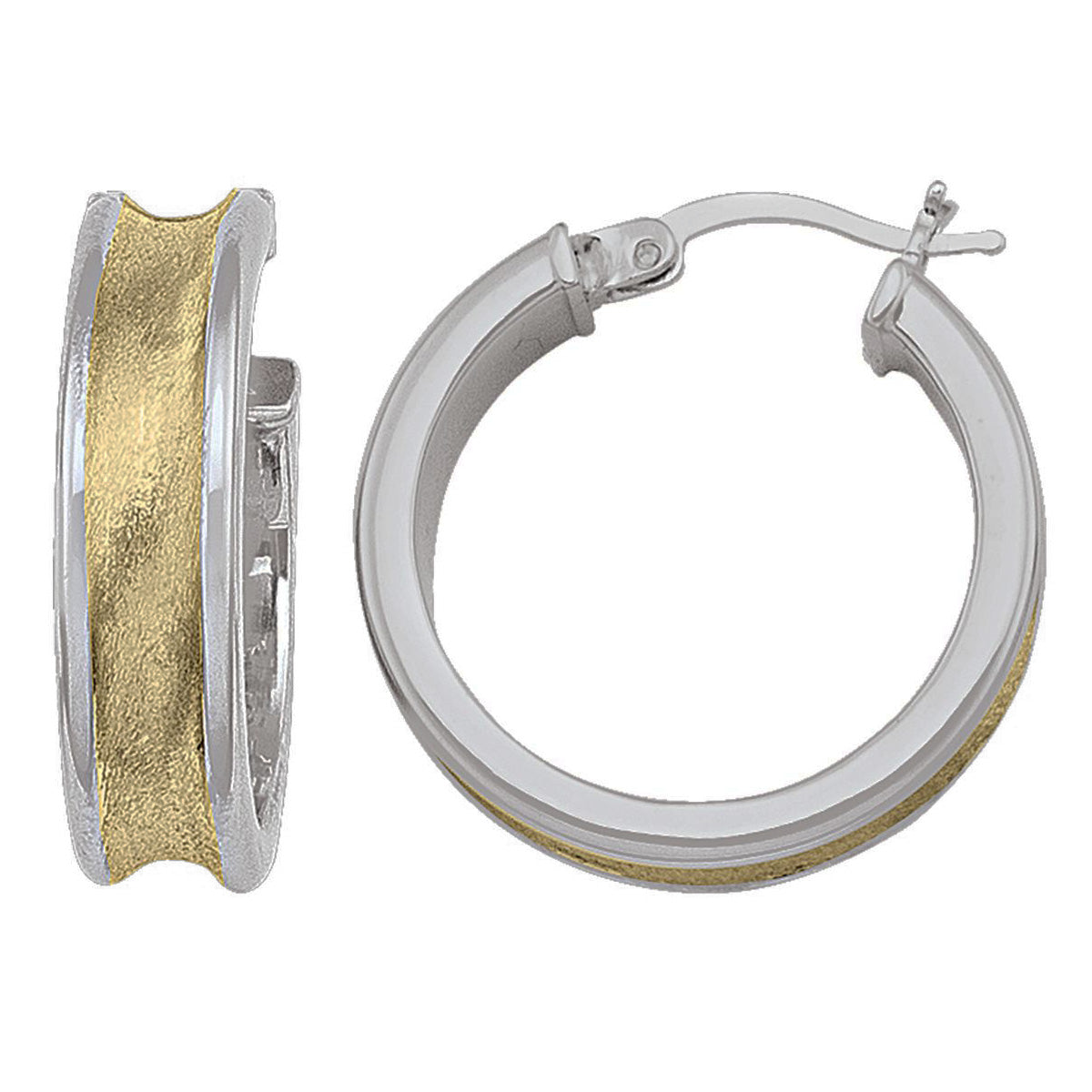 EH0610, Gold Earrings, Hoops, 5.2 mm Tubing