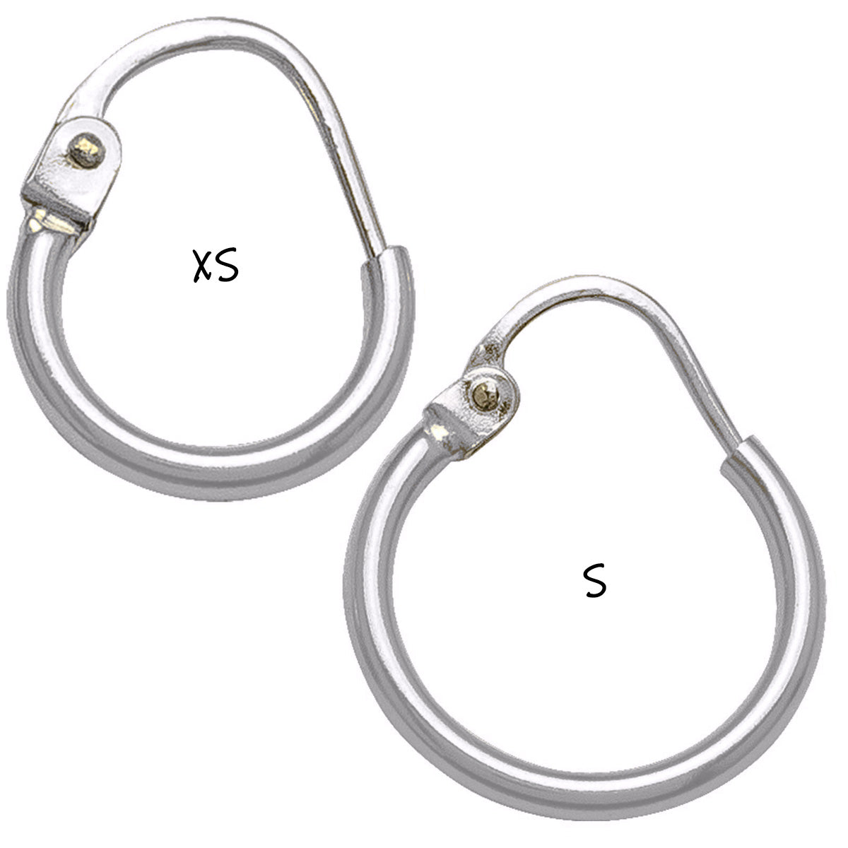 EH0308, Gold Earrings, Hoops, 2 mm Tubing
