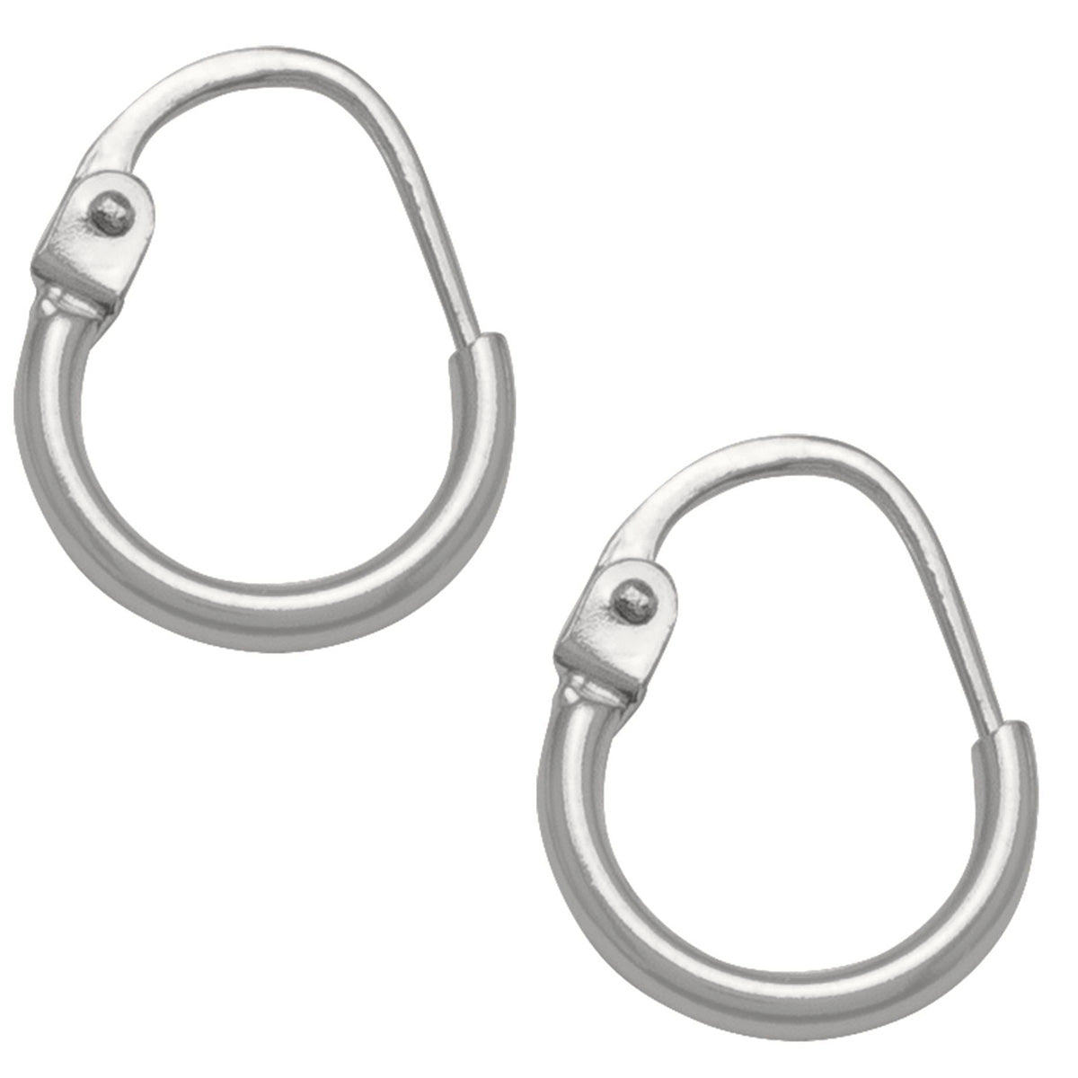 EH0308, Gold Earrings, Hoops, 2 mm Tubing