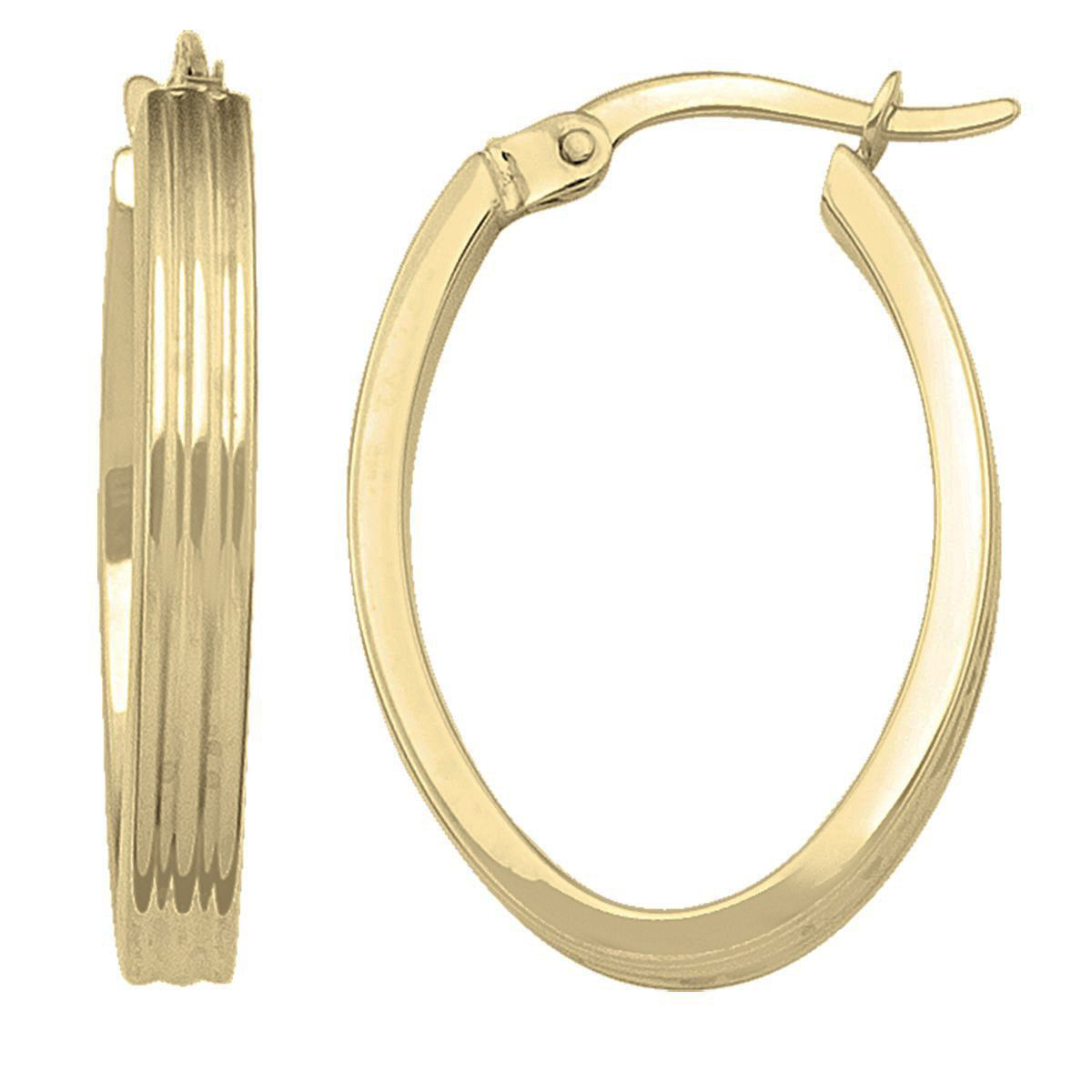 EH0402,  Gold Earrings, Hoops, 3 mm Tubing