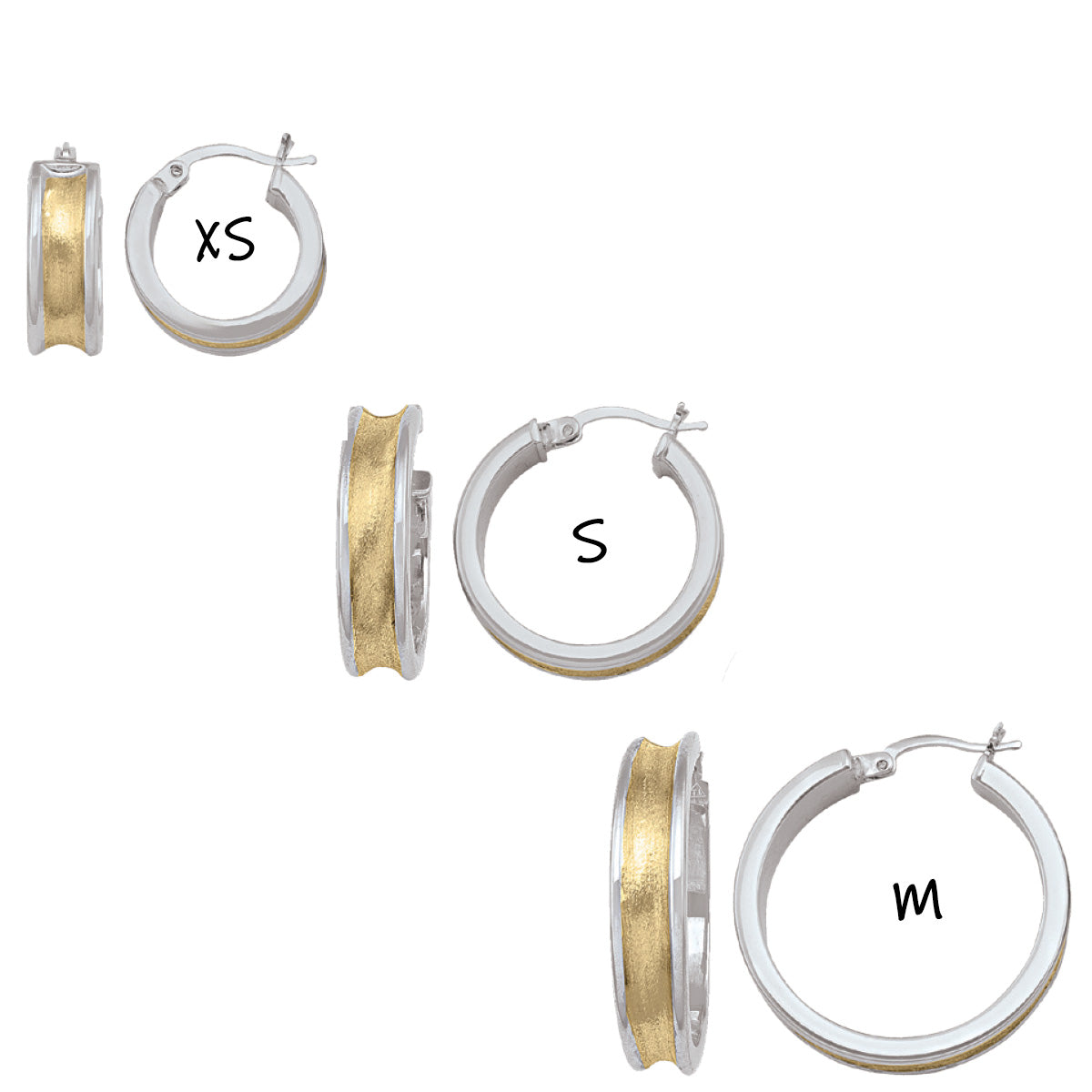 EH0610, Gold Earrings, Hoops, 5.2 mm Tubing
