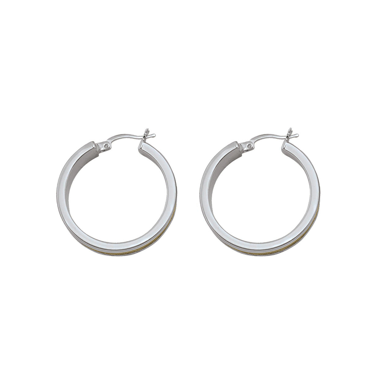 EH0610, Gold Earrings, Hoops, 5.2 mm Tubing