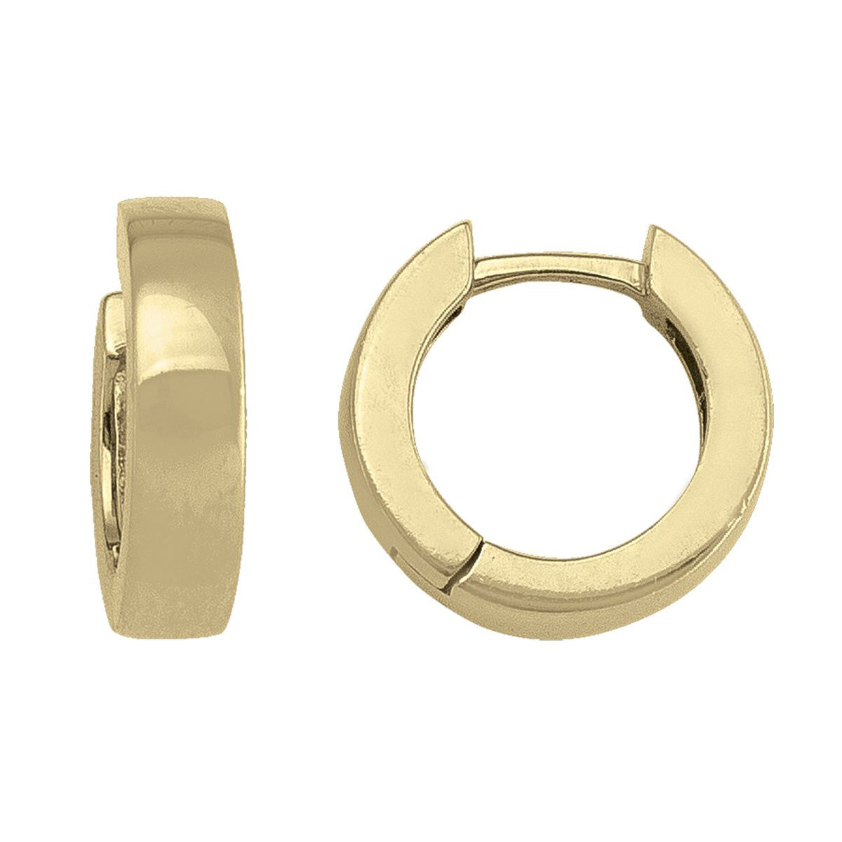 EHG0101, Gold Earrings, Huggies, 3.4 mm Tubing